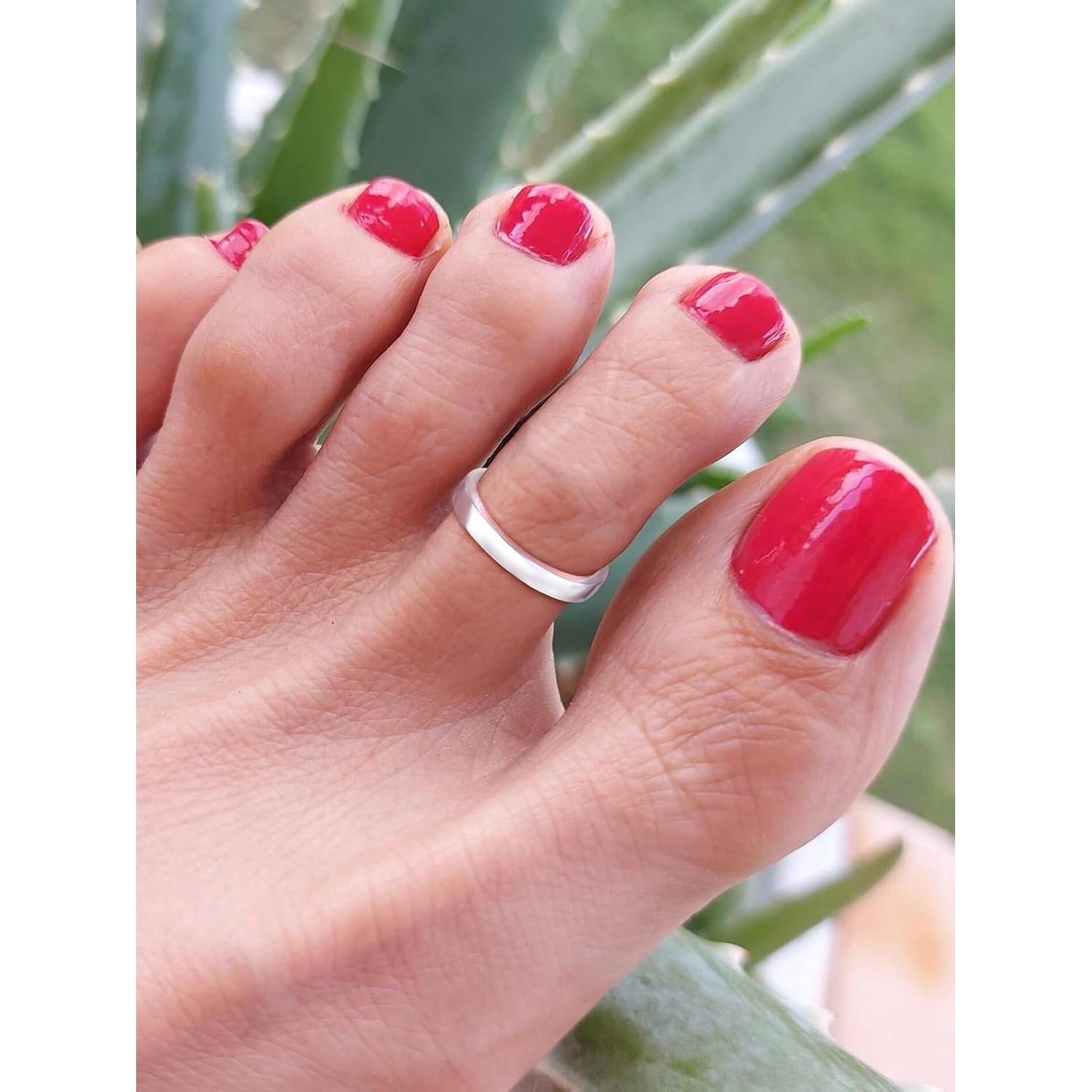 Anillo de Dedo FOCALOOK Plata Esterlina 925 Ajustable Hipoalergénico