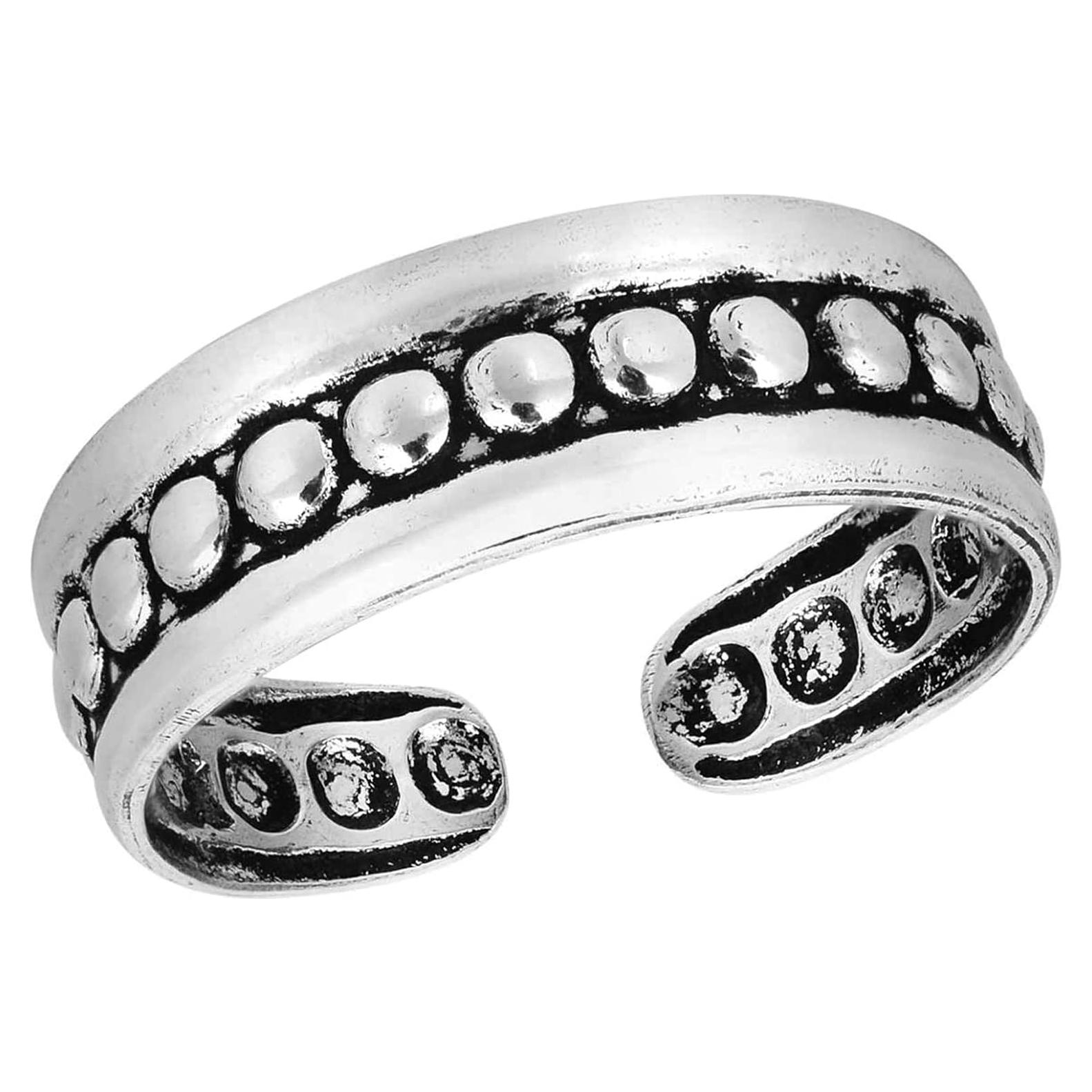 Anillo de Plata de Ley AeraVida Bohemio Ajustable 5mm