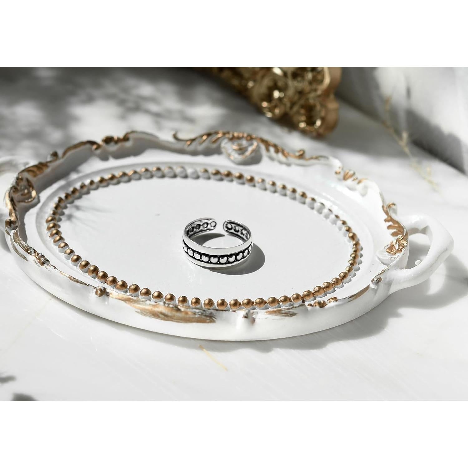 Anillo de Plata de Ley AeraVida Bohemio Ajustable 5mm