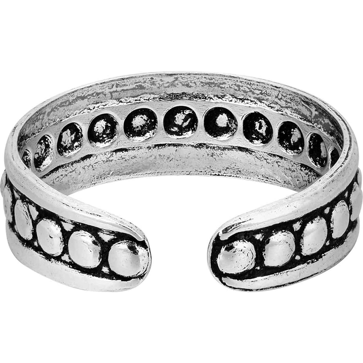 Anillo de Plata de Ley AeraVida Bohemio Ajustable 5mm