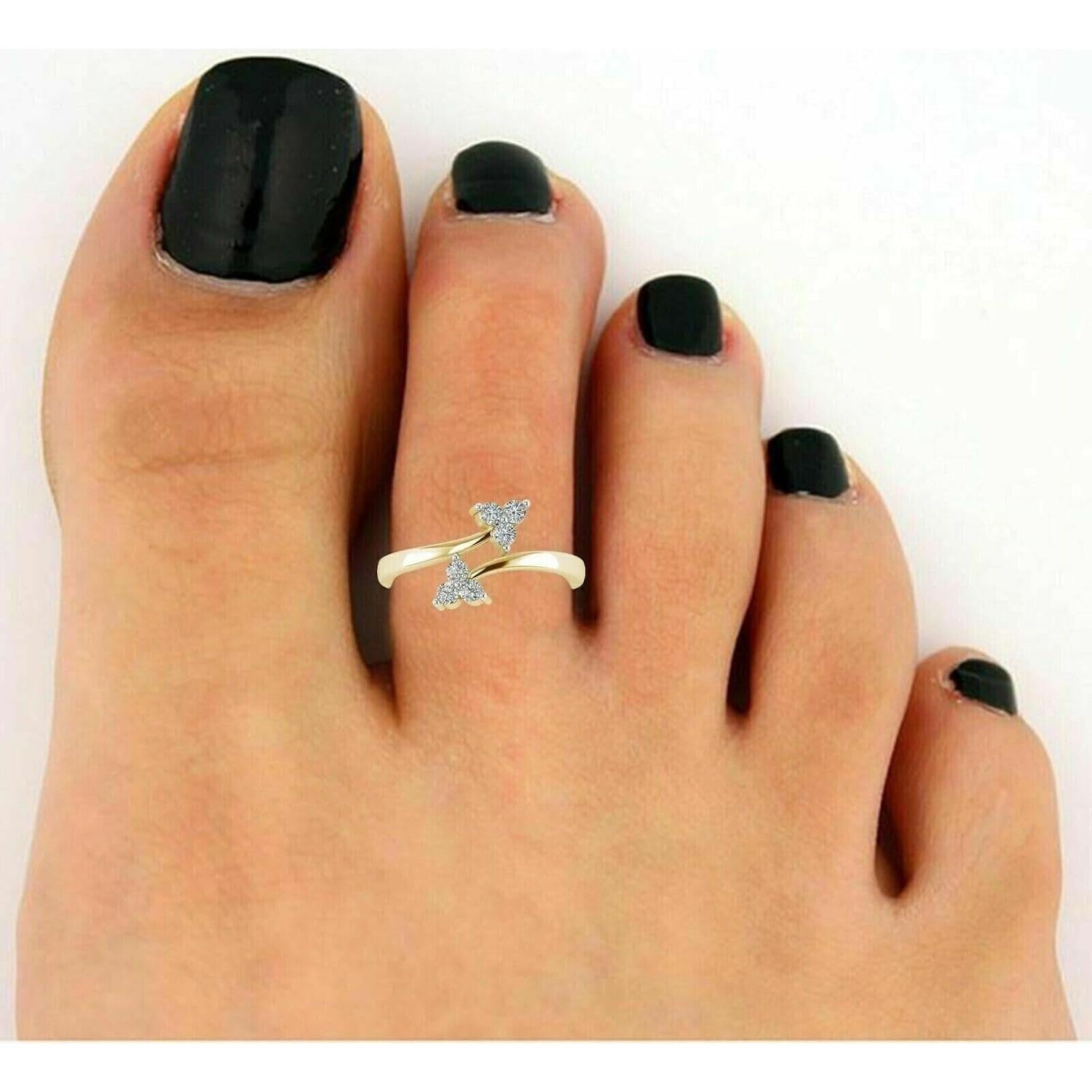 Anillo de Dedo Mujer Avya Creation 0.12 Ct Diamante Simulado Oro 14K