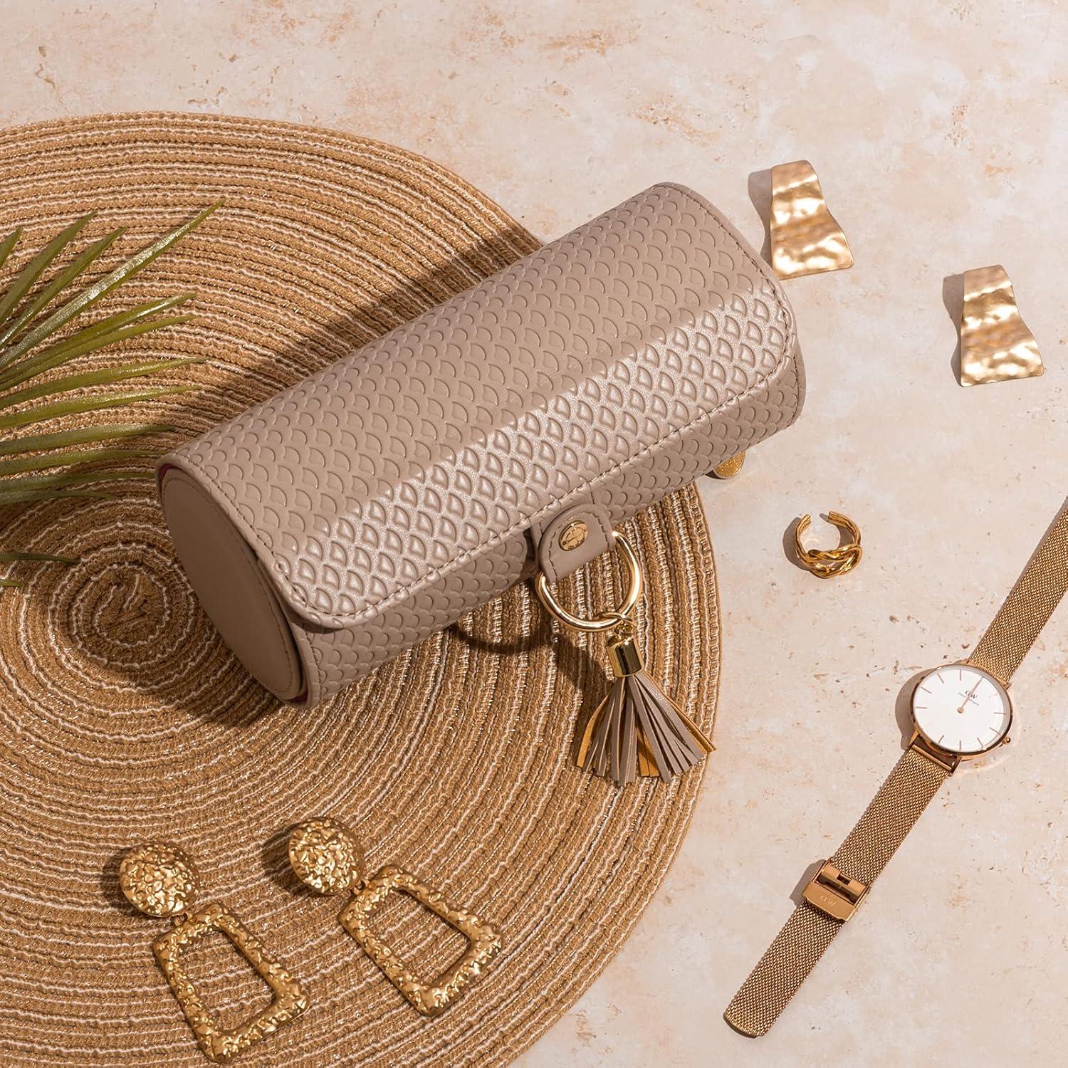 Caja de Joyería Vlando Pequeña Gris, Organizador de Viaje