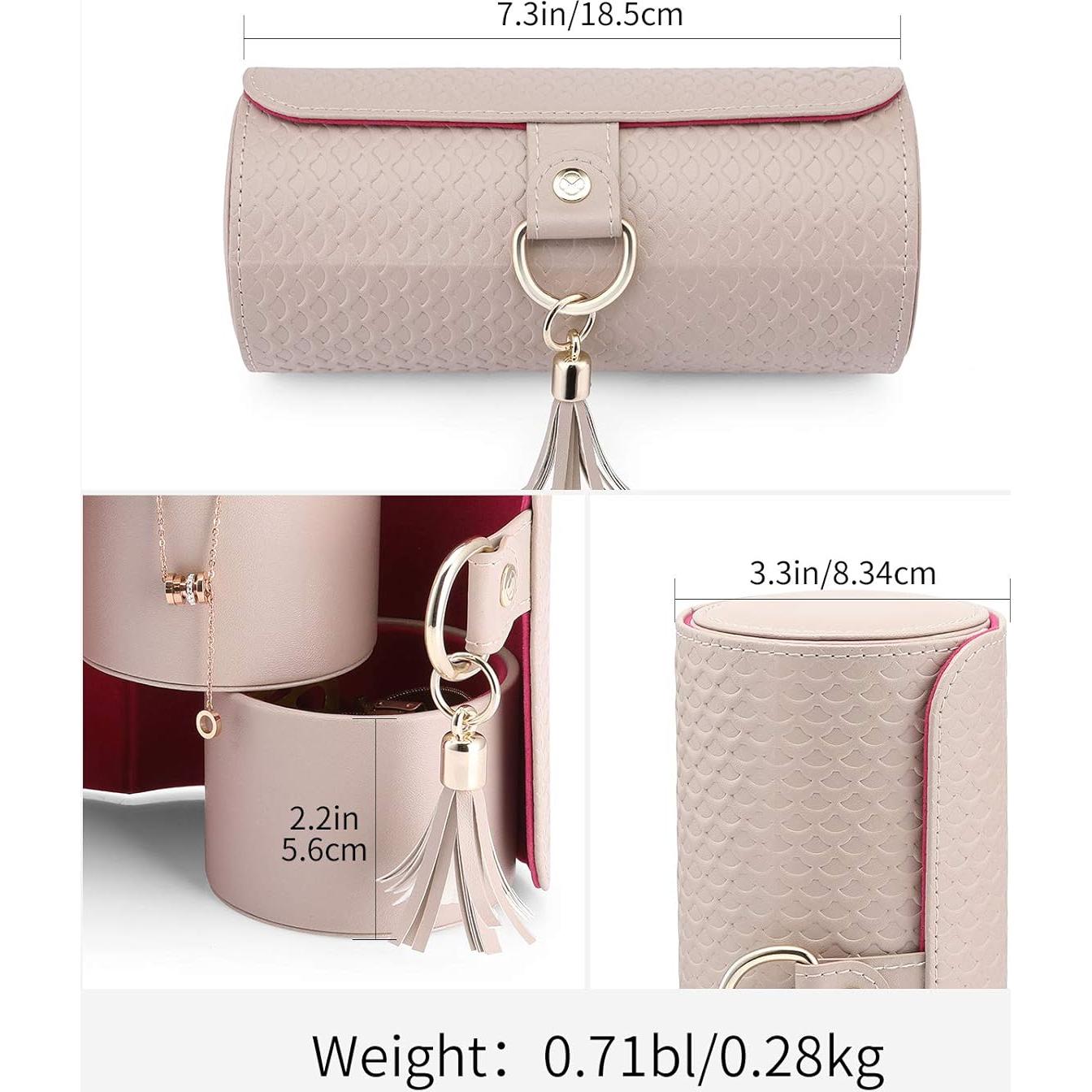 Caja de Joyería Vlando Pequeña Gris, Organizador de Viaje