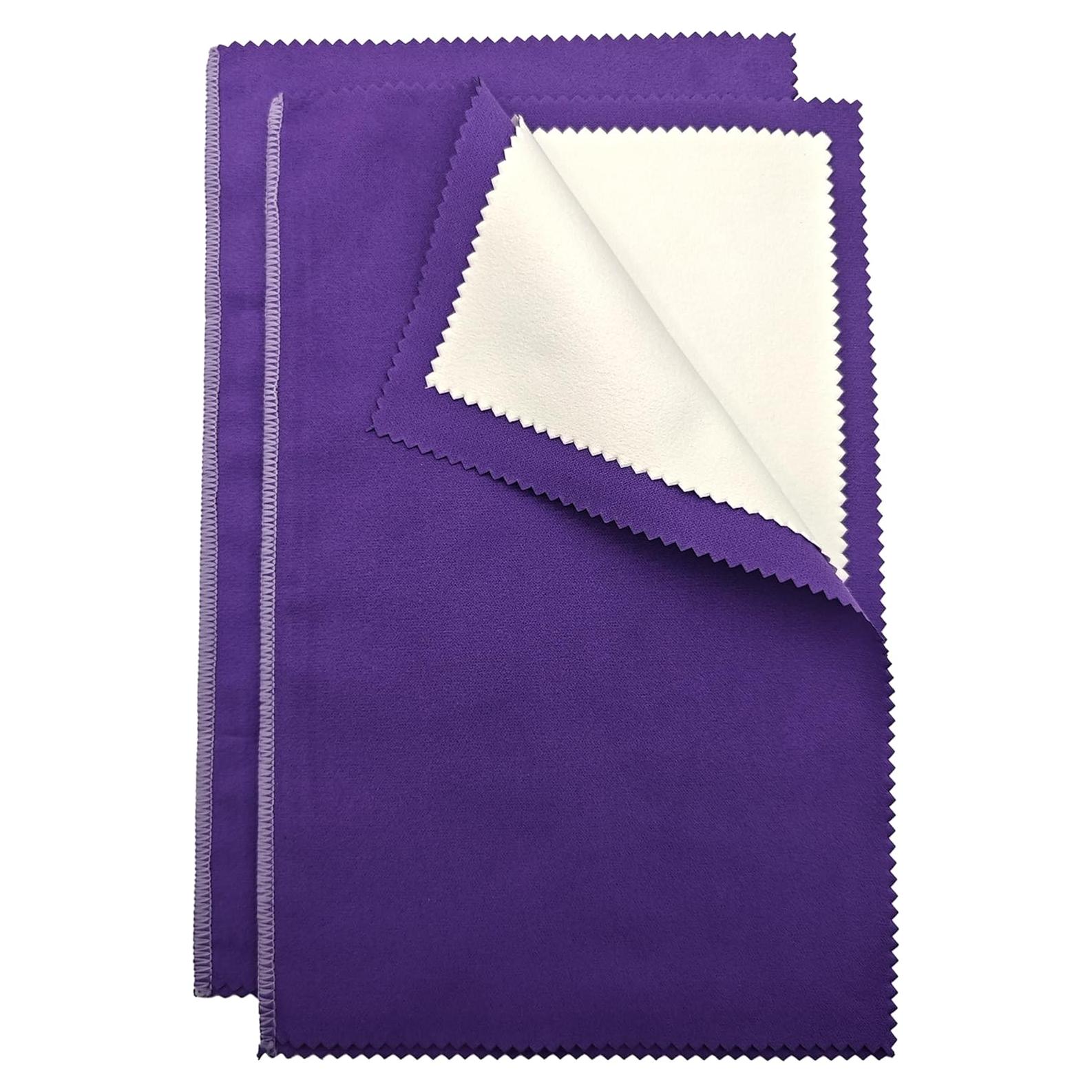 Paño de limpieza USHIGOO para joyas 25x30.5 cm morado oscuro