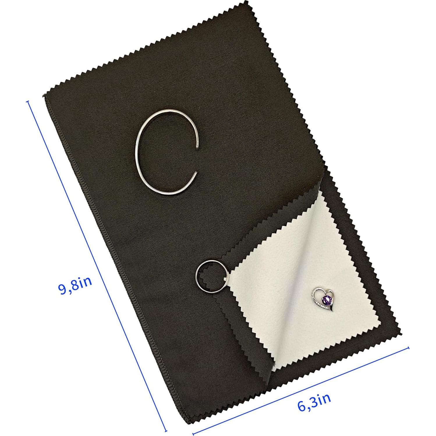 Paño de limpieza USHIGOO para joyas 25x30.5 cm morado oscuro