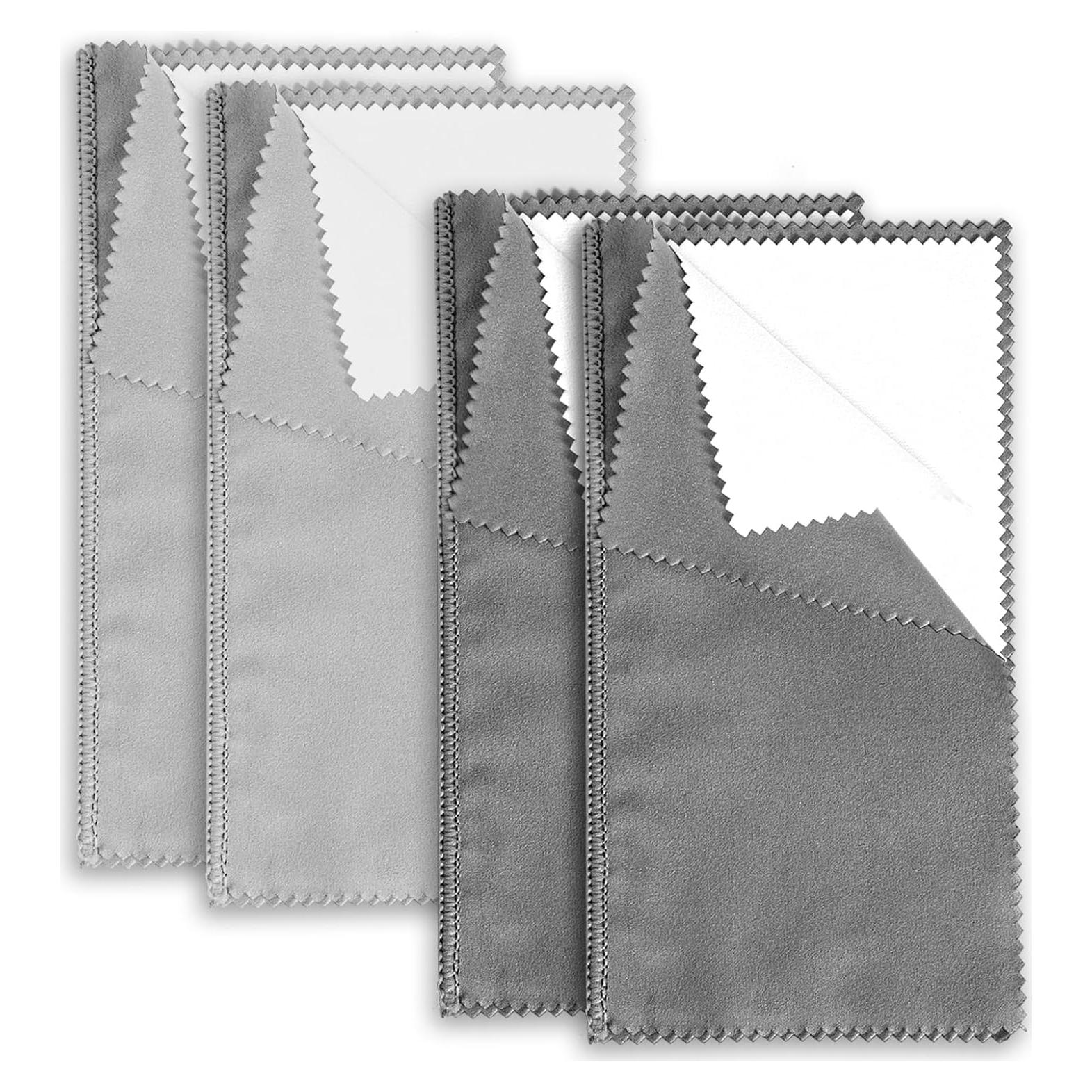 Paños de Pulido de Joyería TOYMIS 4 Piezas 20x20cm