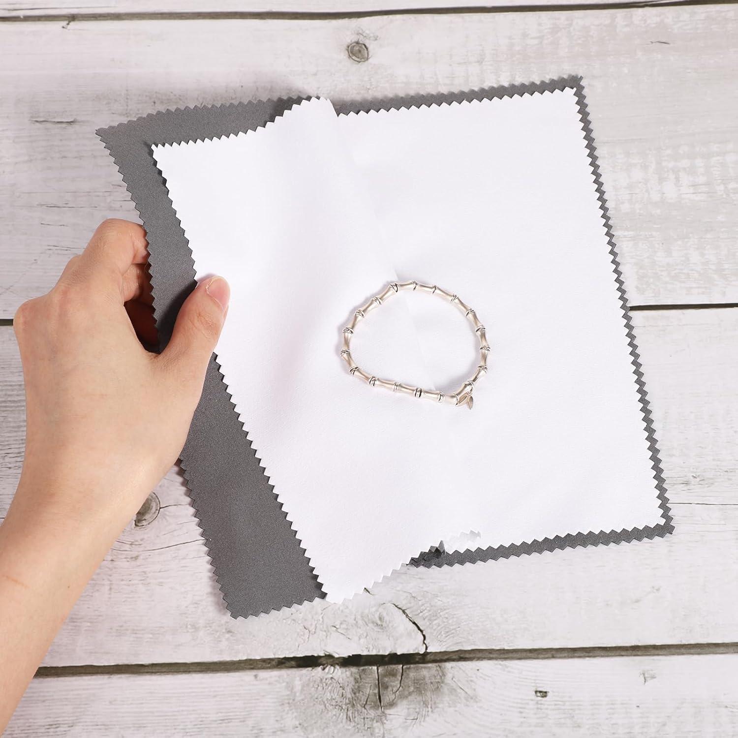 Paños de Pulido de Joyería TOYMIS 4 Piezas 20x20cm