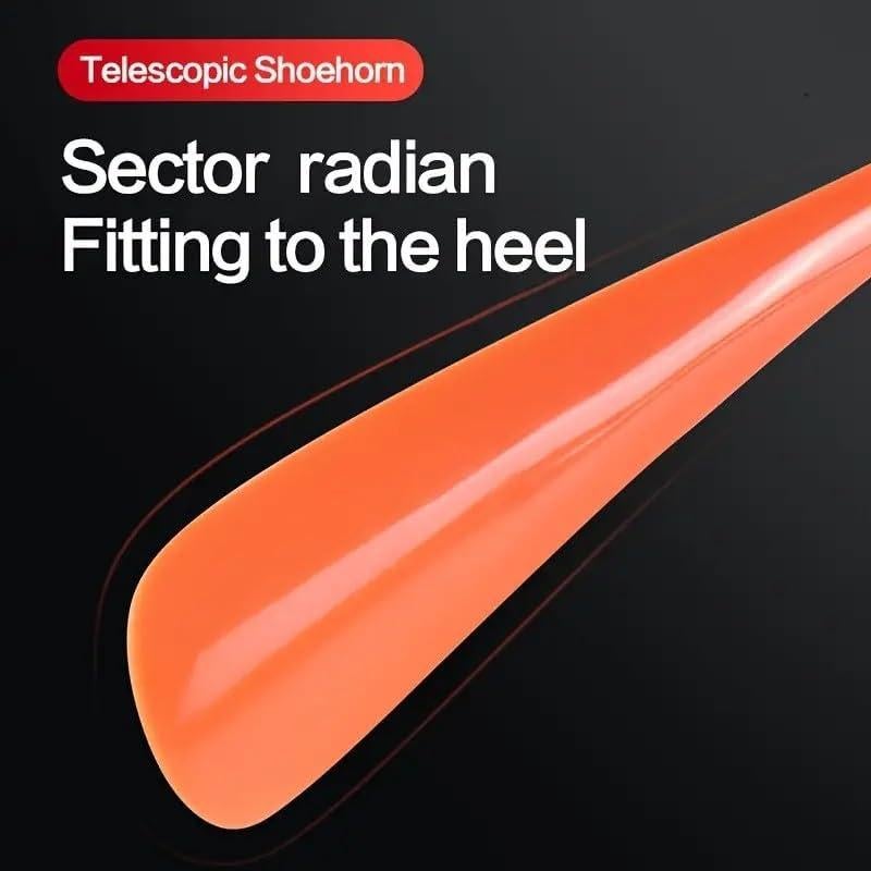 Cuerno de zapato retráctil de acero inoxidable con mango largo