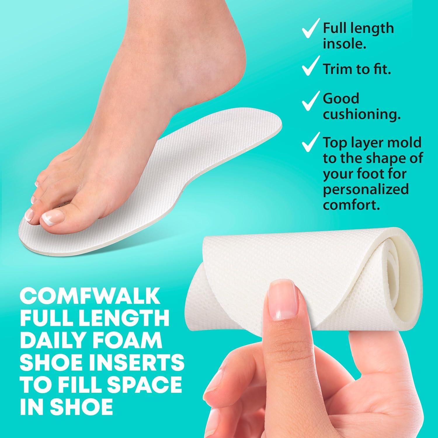 Insertos para Zapatos Comfwalk - Plantillas de Espuma de Láttex EU 37