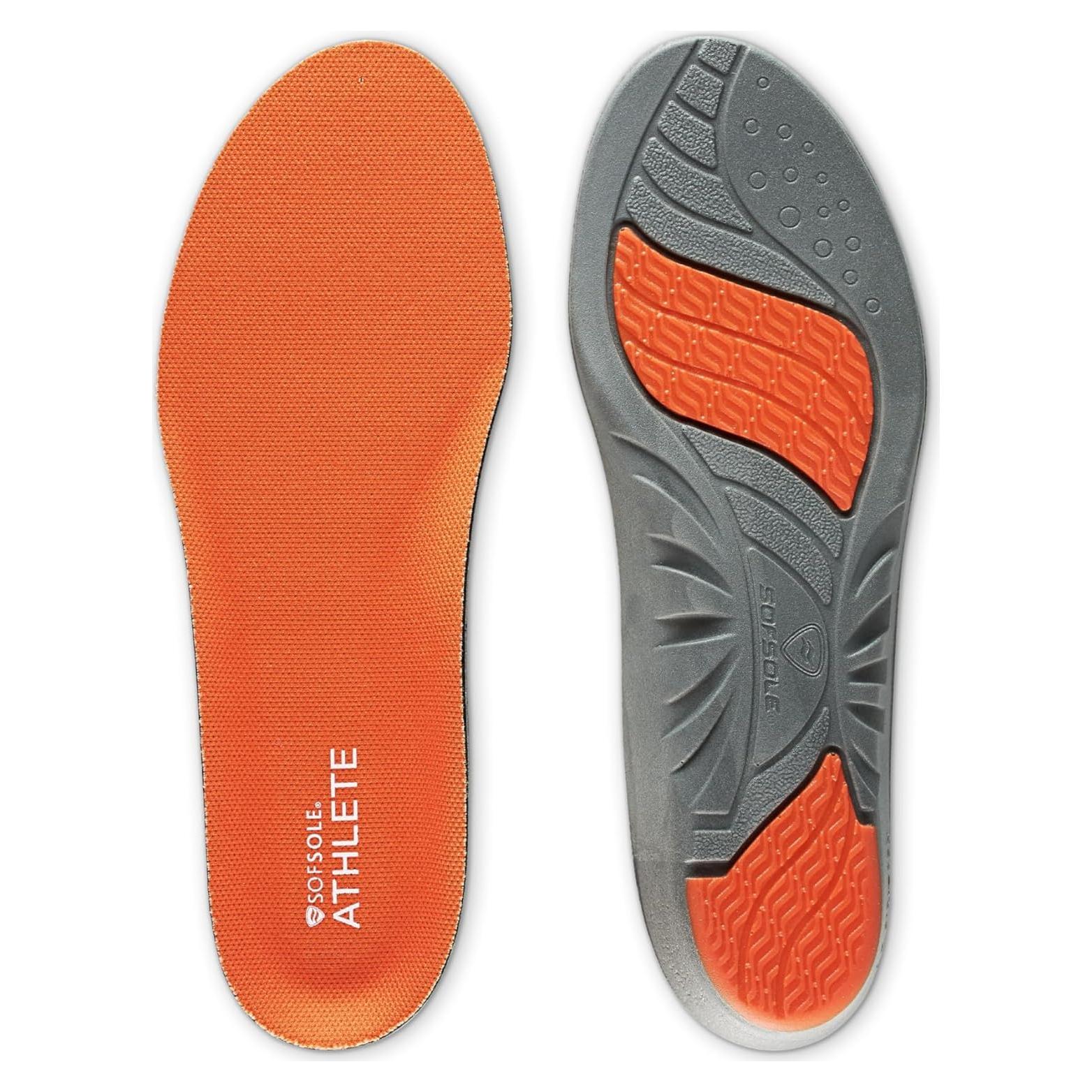 Insoles de Rendimiento SOF SOLE ATHLETE para Hombres - Amortiguación y Control de Humedad