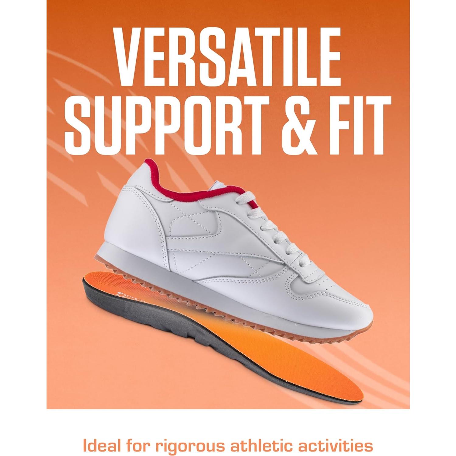 Insoles de Rendimiento SOF SOLE ATHLETE para Hombres - Amortiguación y Control de Humedad