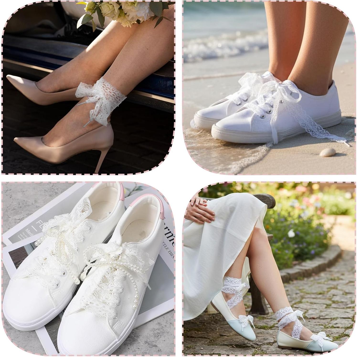 5 Piezas Encantos para Zapatillas Tyqour - Perlas y Lazos