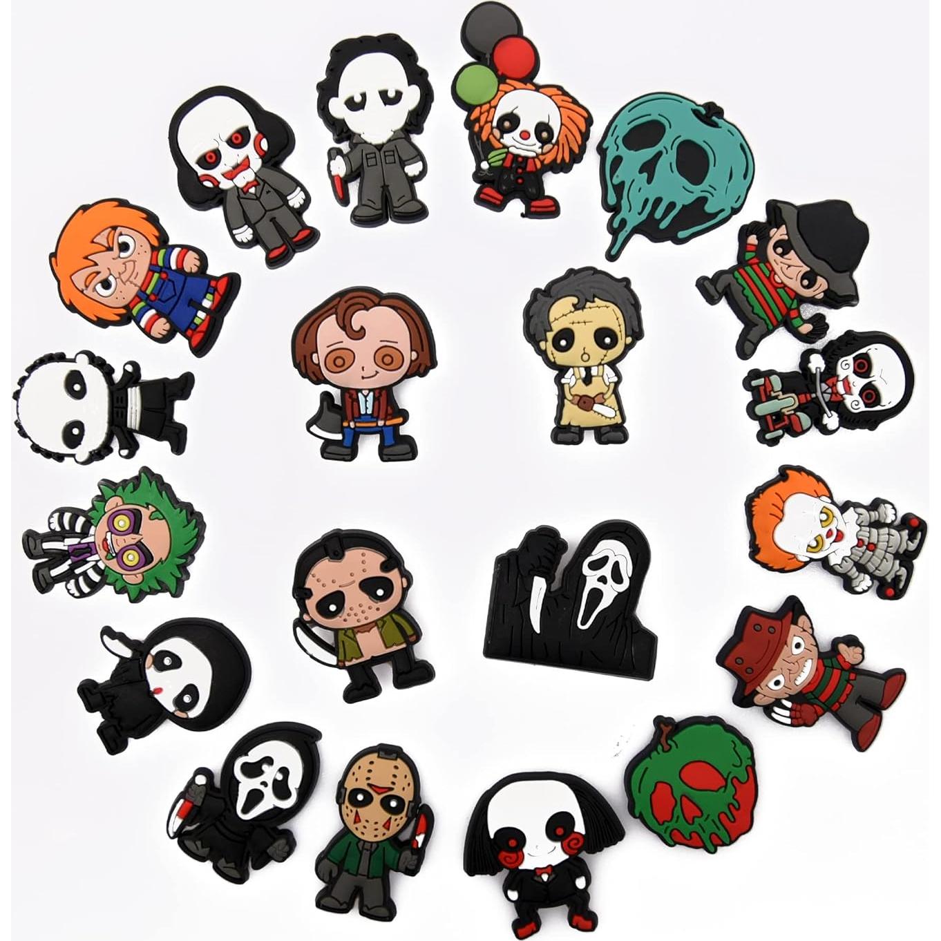 Encantos de Zapatos Halloween 20 Piezas PVC Decorativos