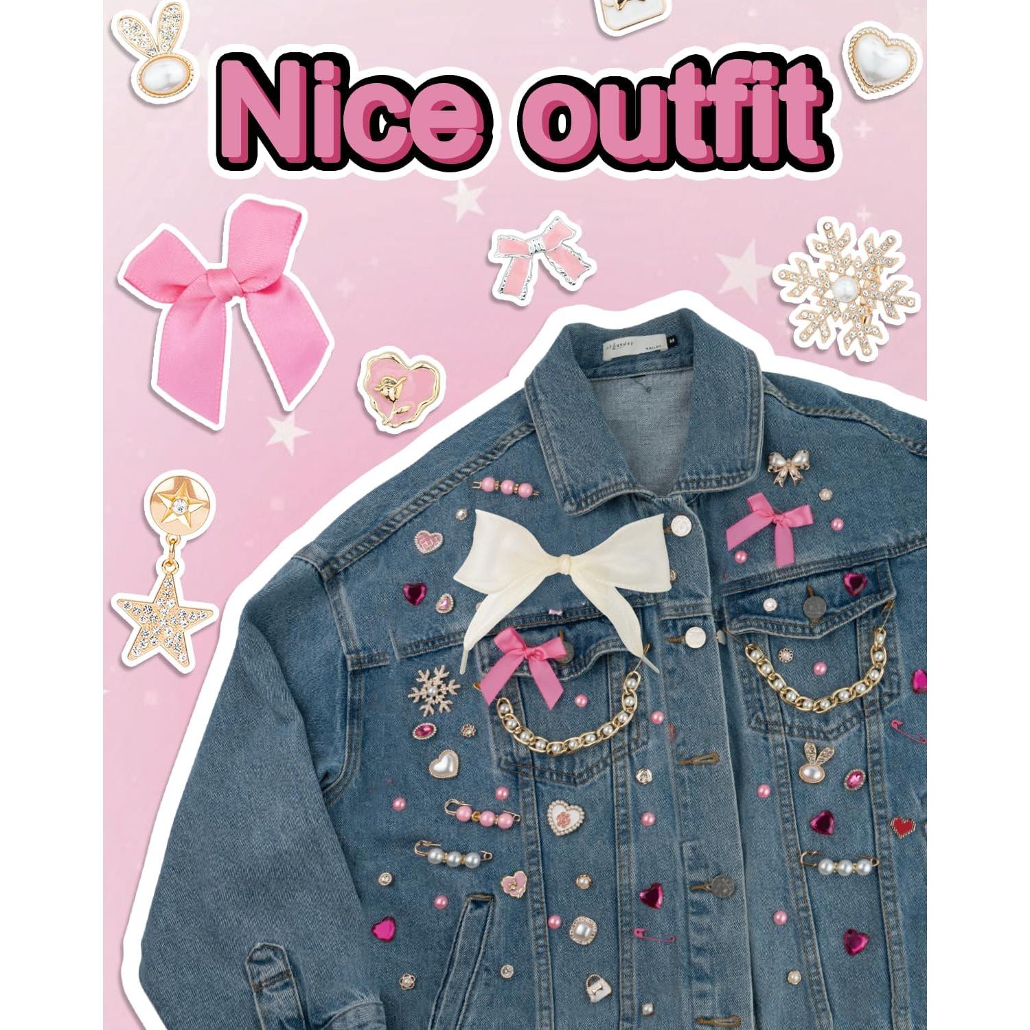 Kit de Encantos Rosa DoDoBeads 95 Piezas para Zapatillas