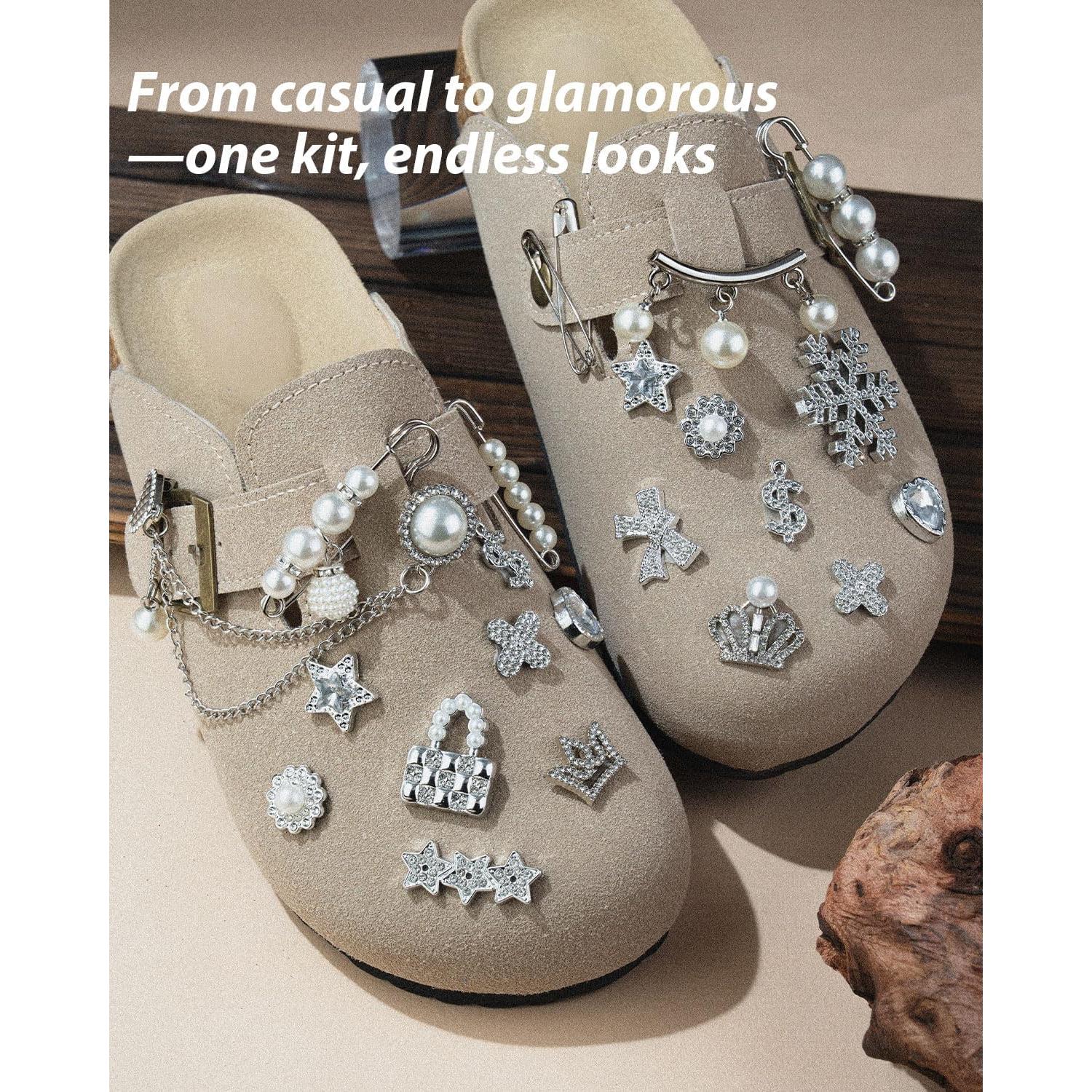 Kit de Encantos Plateados DoDoBeads para Calcetines - 55 Piezas