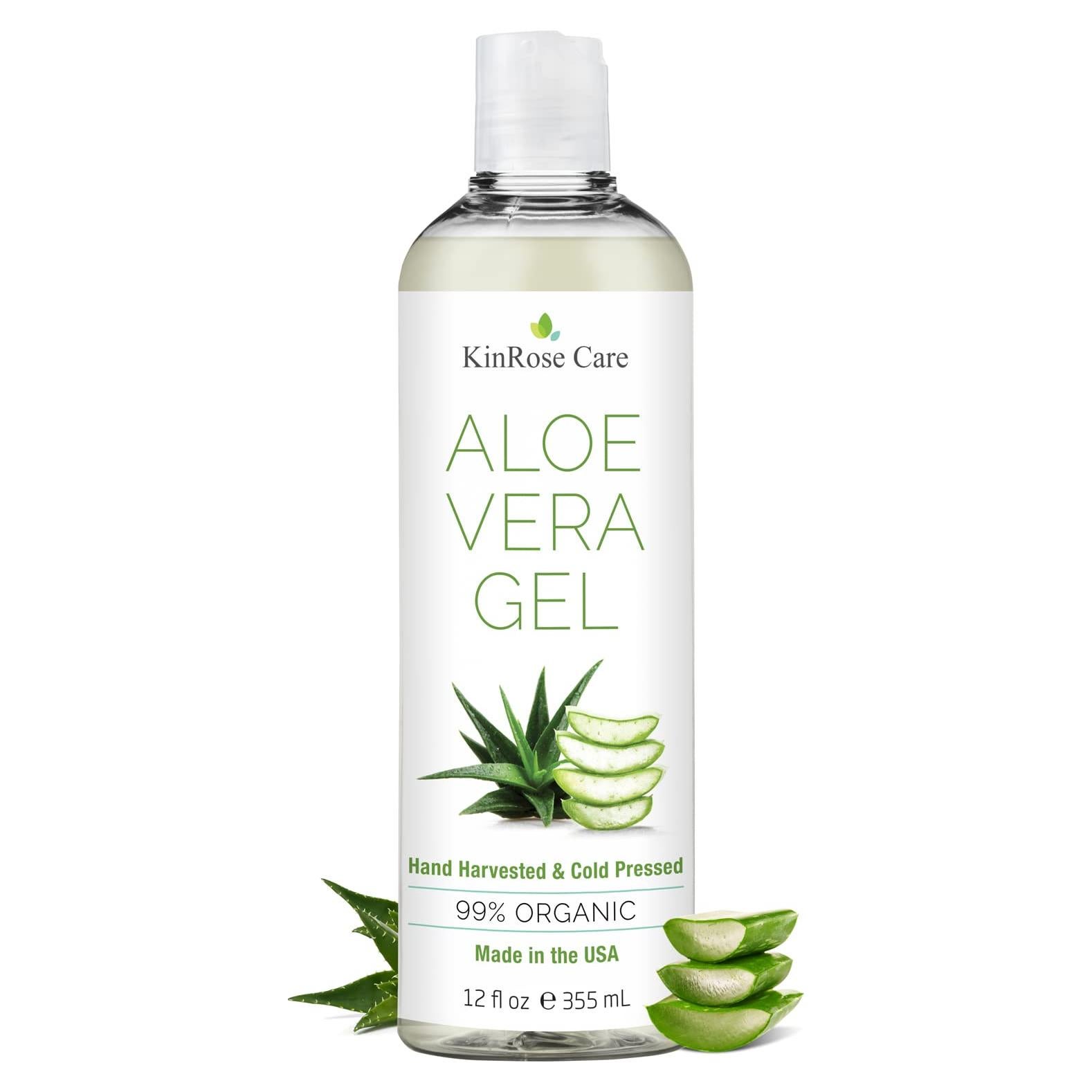 Gel de Aloe Vera Orgánico 340g KinRose Care - Puro y Vegano