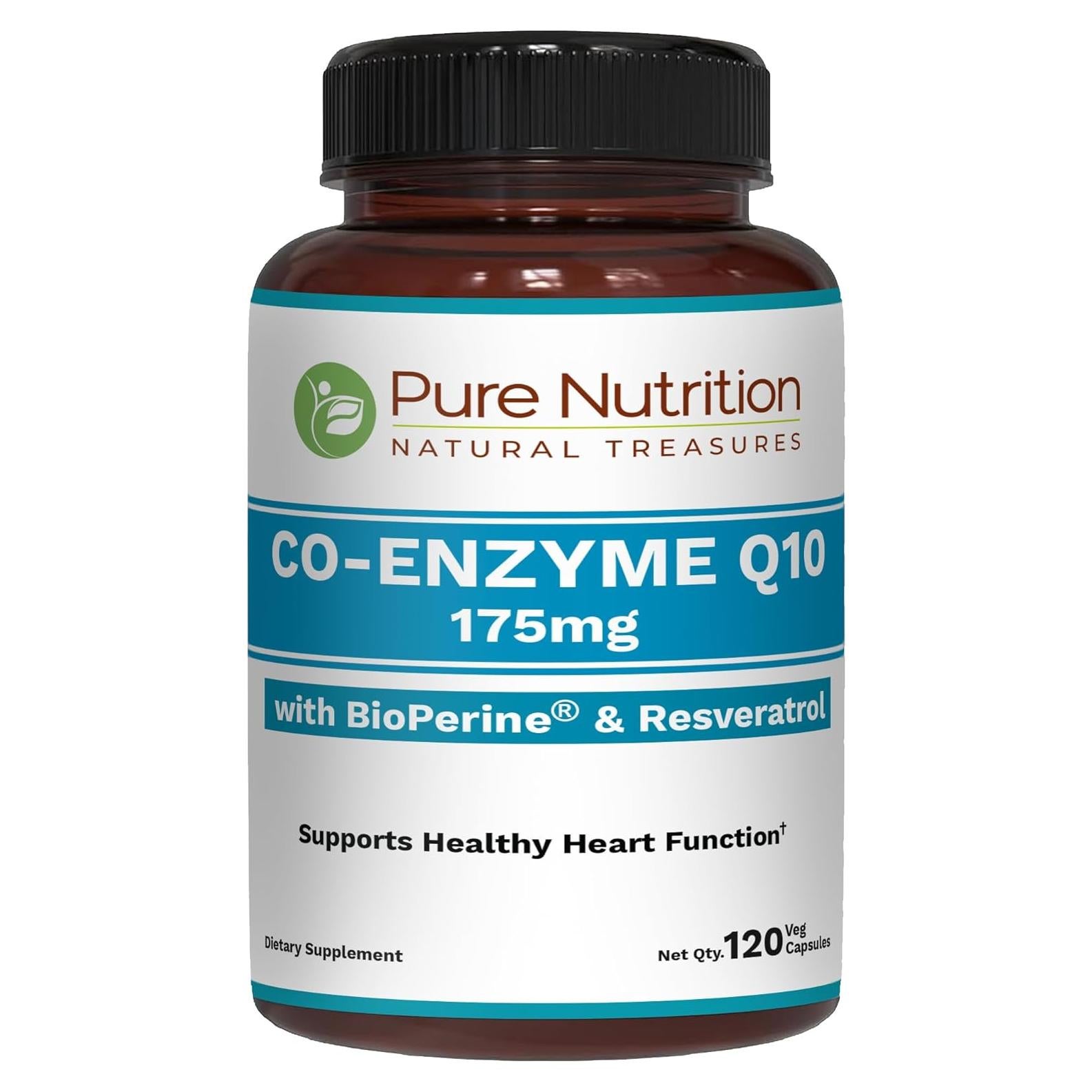Coenzima Q10 Pure Nutrition 175mg 120 Cápsulas Veganas