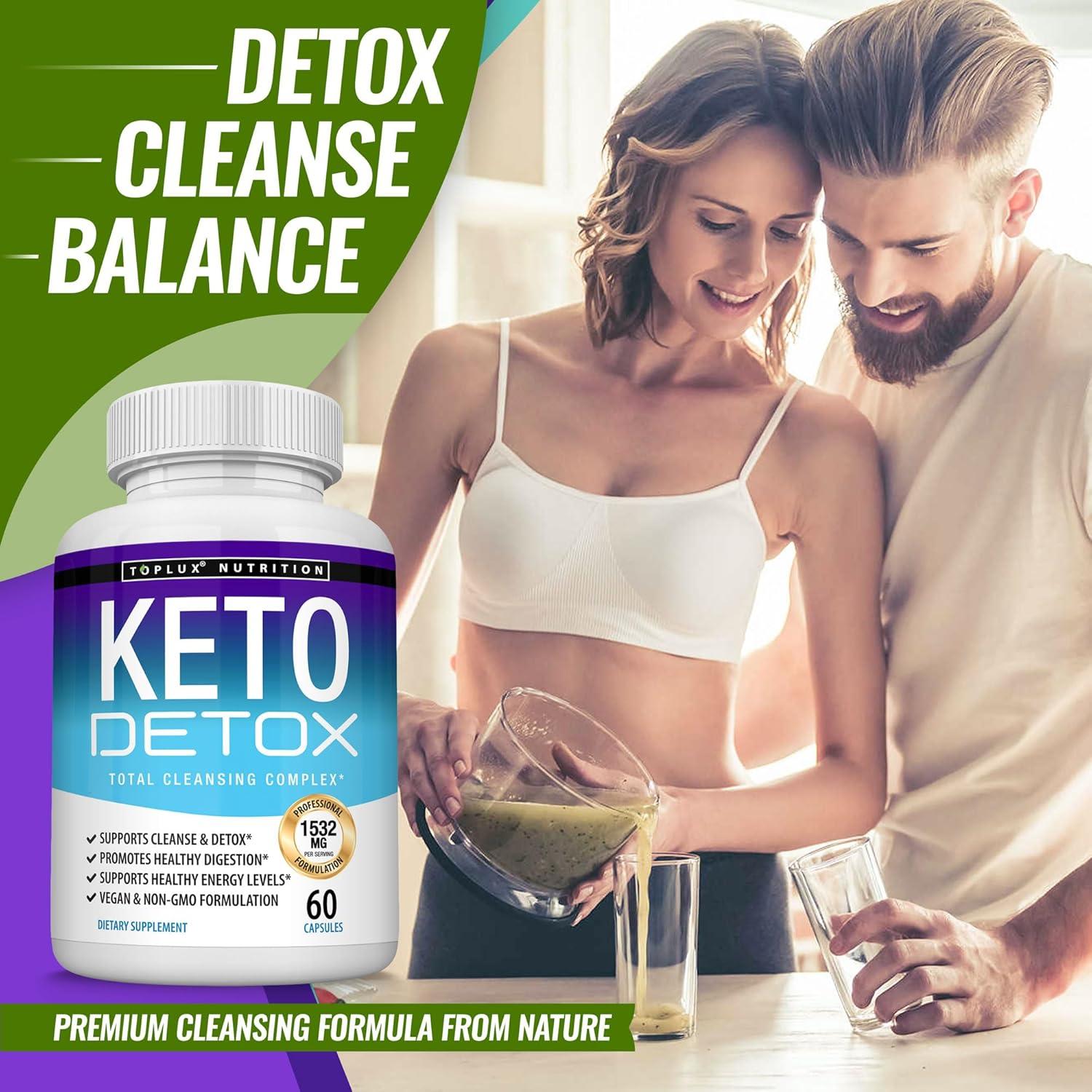 Toplux Keto Detox 60 Cápsulas - Suplemento Natural de Limpieza