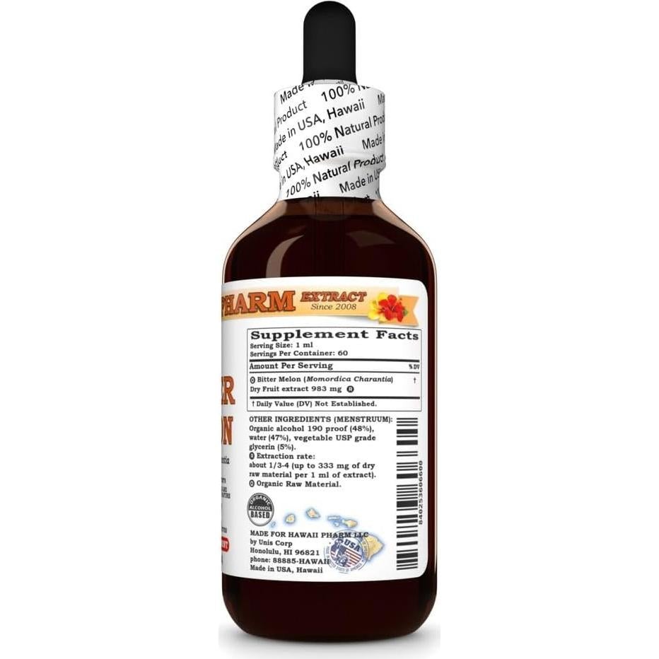 Tintura de Melón Amargo Hawaii Pharm 59 ml - Natural y Vegano