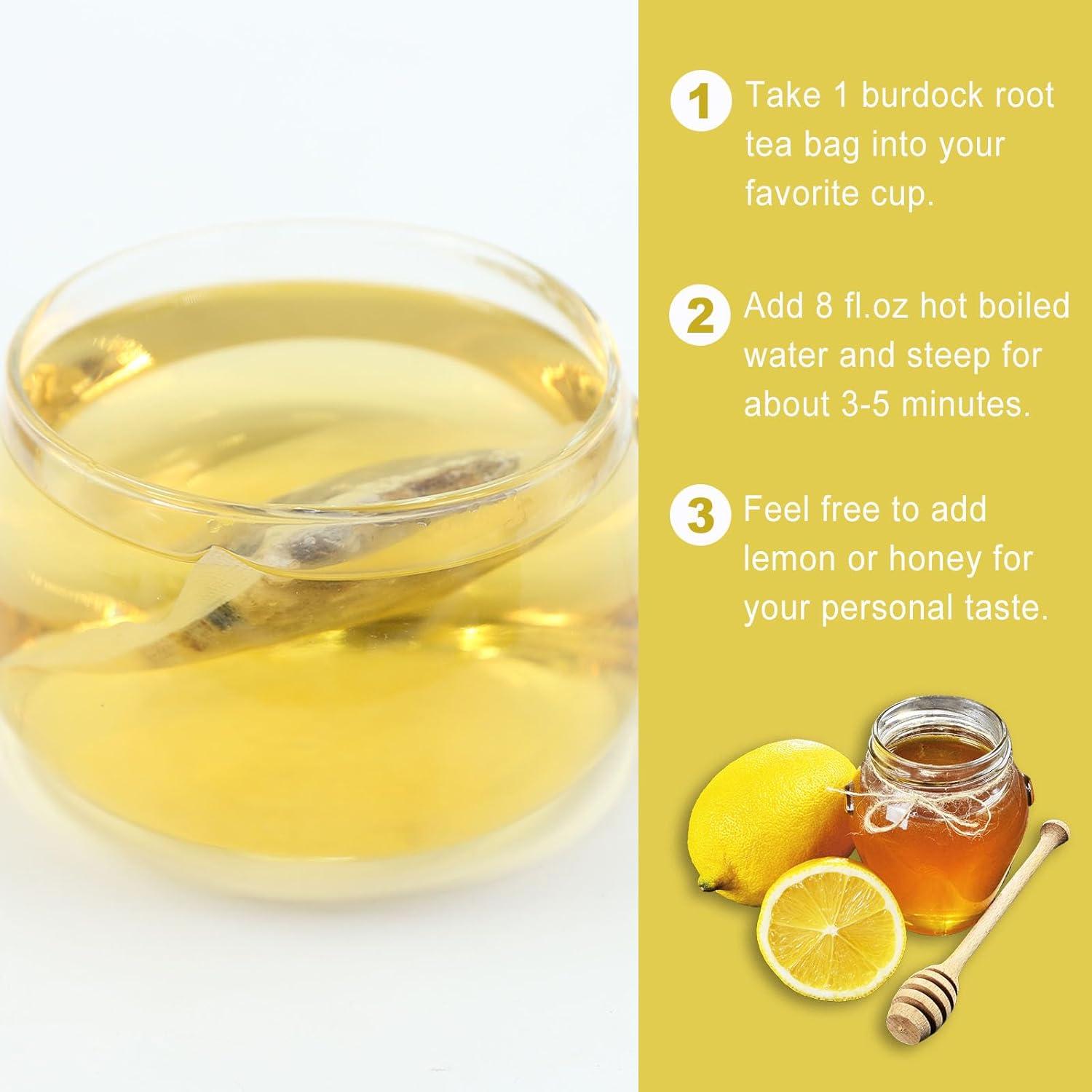 Té de Raíz de Bardana Jarteela 50 Bolsas 2.5g - Natural y Sin Cafeína