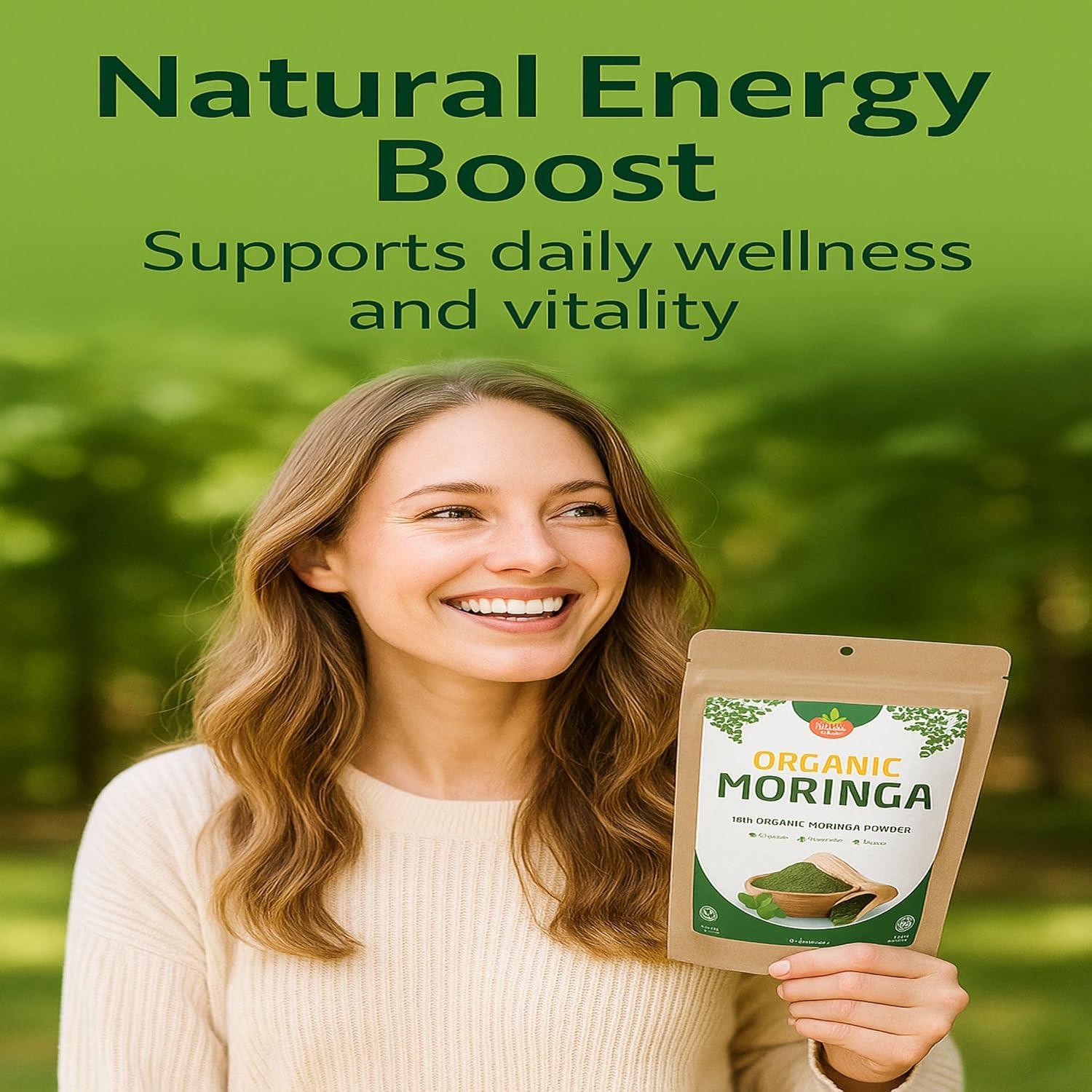 Polvo de Moringa Orgánica Spicy Organic 113.4g - Superalimento Vegano