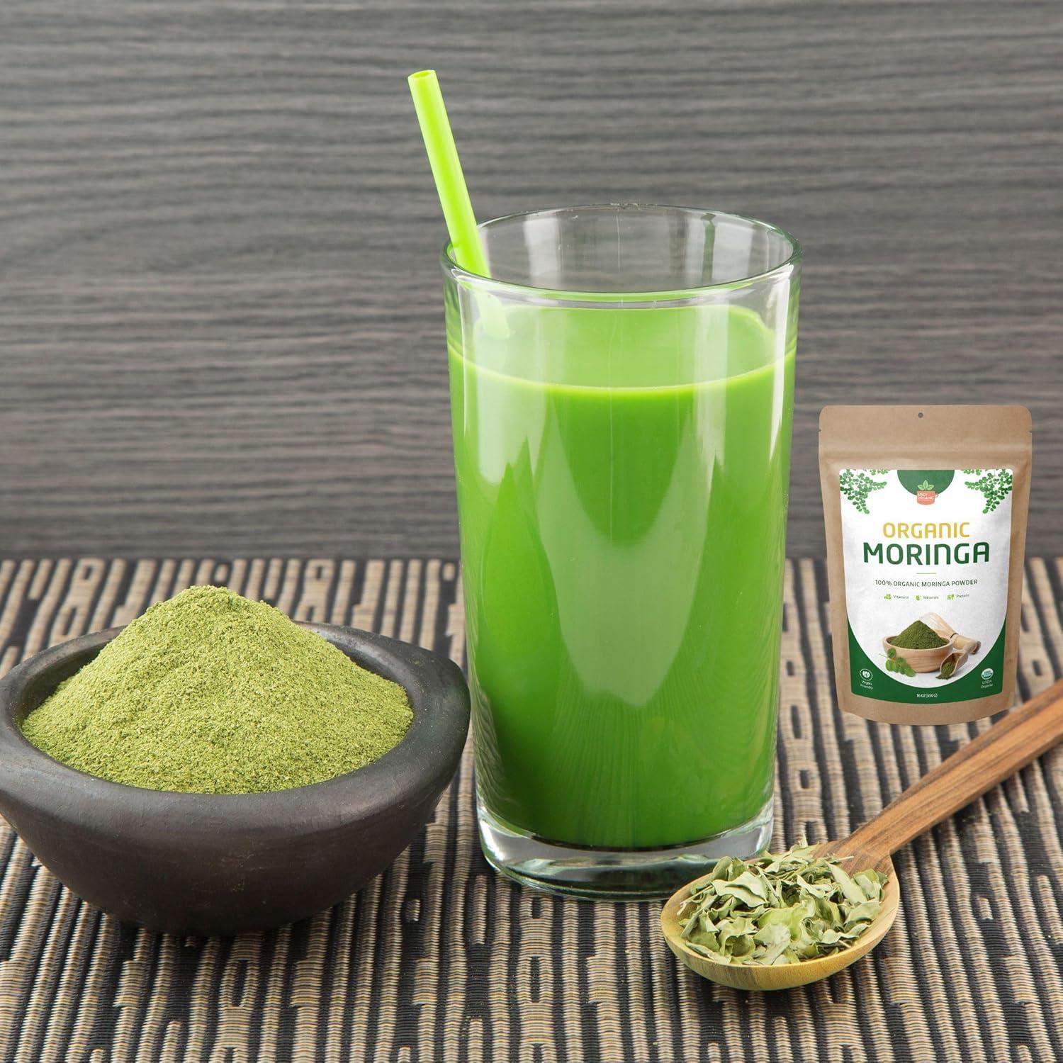 Polvo de Moringa Orgánica Spicy Organic 113.4g - Superalimento Vegano