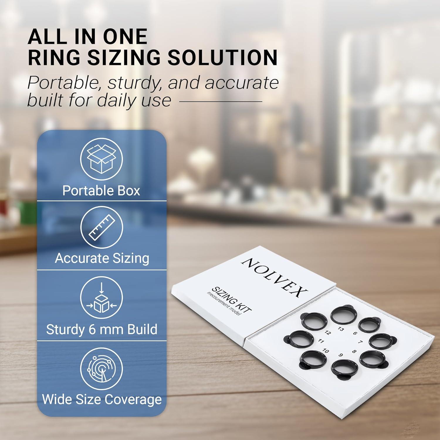 Kit de Medición de Anillos Inteligentes NOLVEX - Tallas 5-15