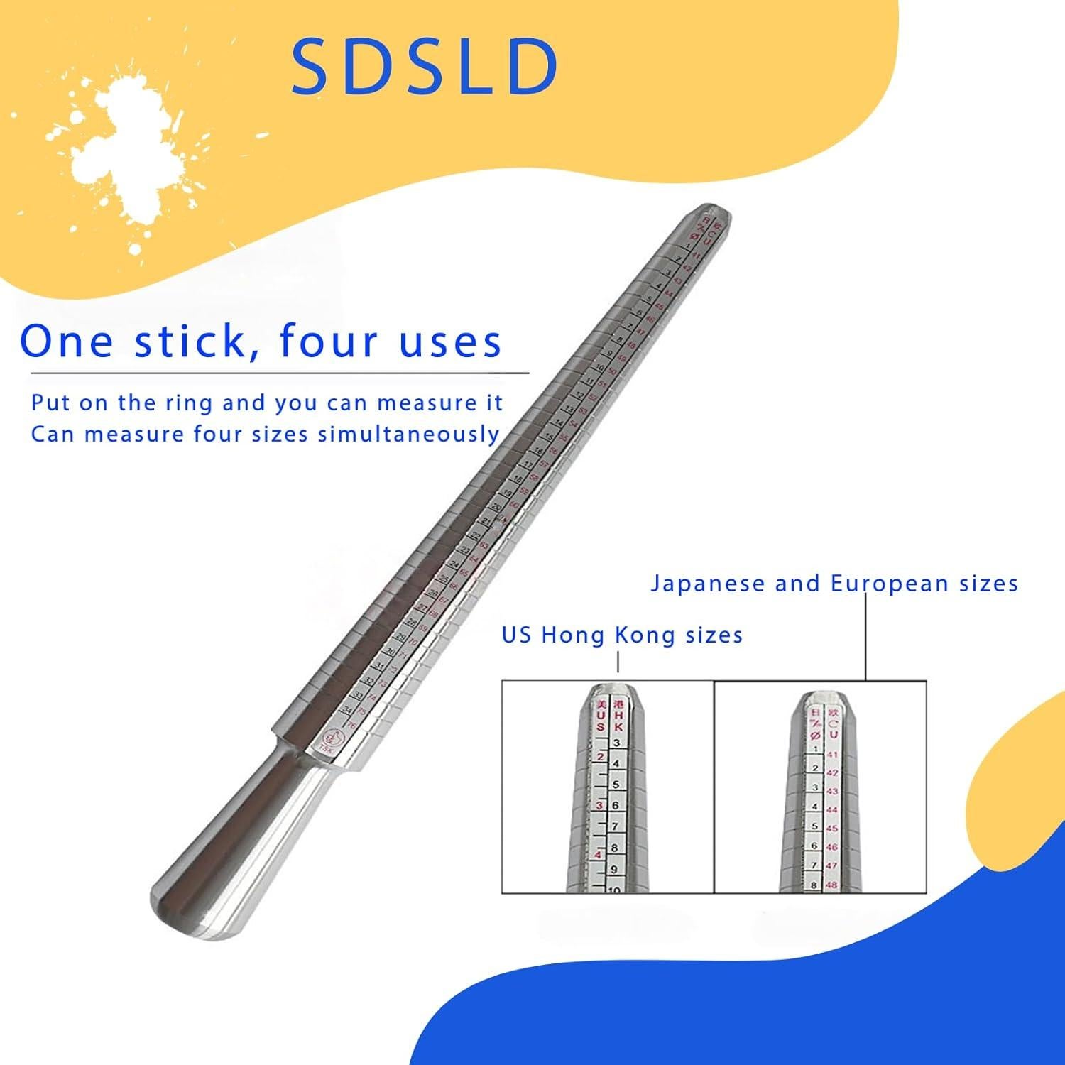 Kit de Medición de Anillos SDSLD con Martillo de Joyería