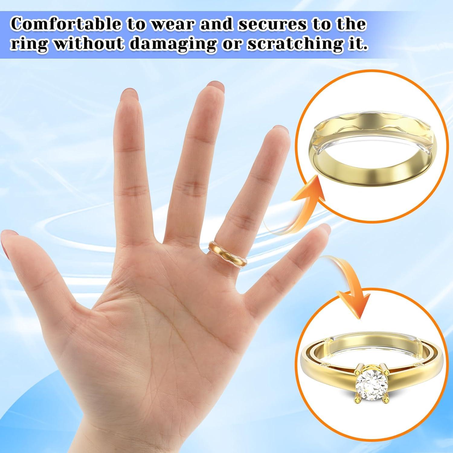 Ajustadores de Anillo Eiito 16 Pcs Invisibles para Tamaño 0.5-1