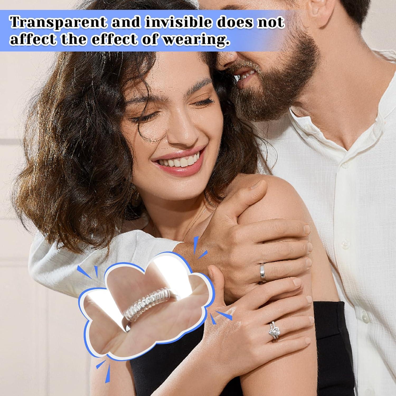 Ajustadores de Anillo Eiito 16 Pcs Invisibles para Tamaño 0.5-1