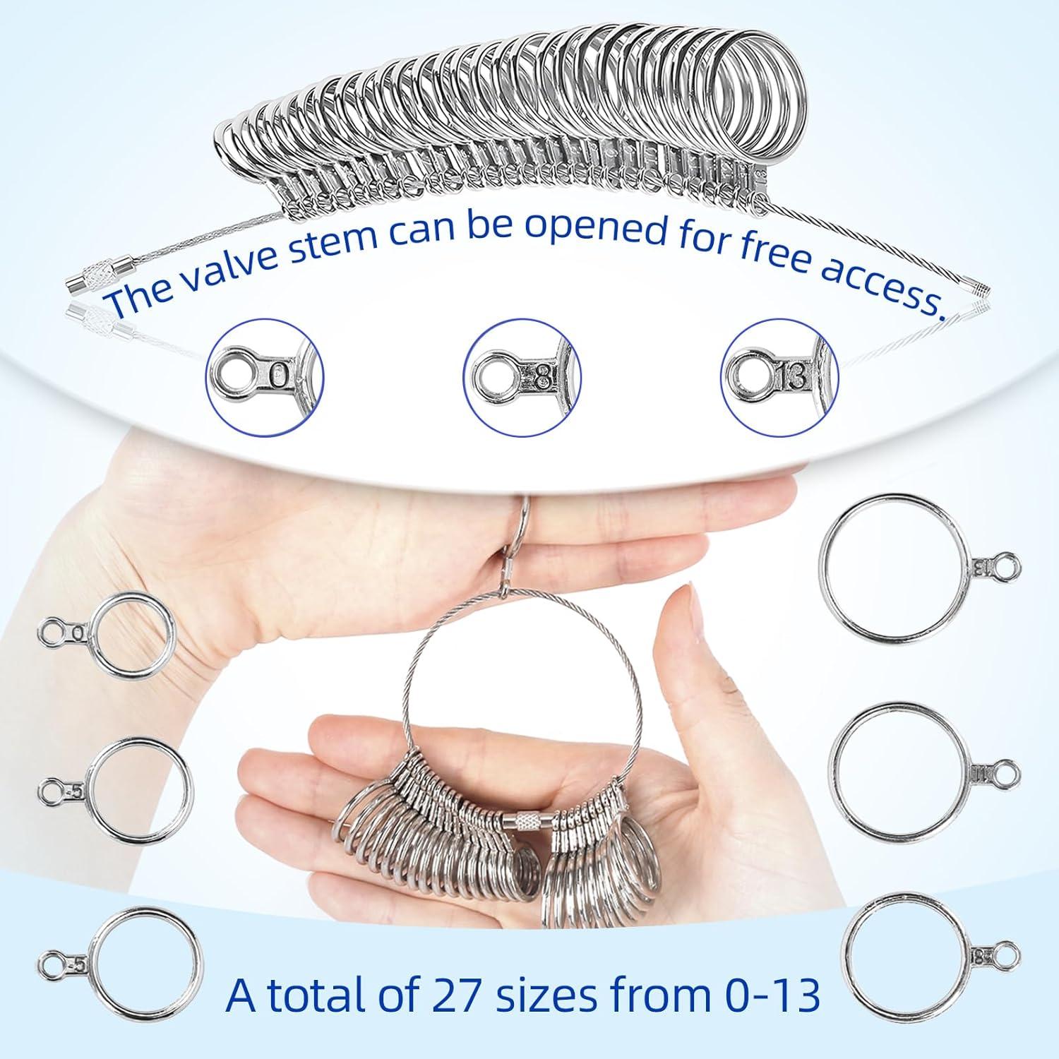 Kit de Medición de Tallas de Anillos Tooltos 0-13 con Cintas