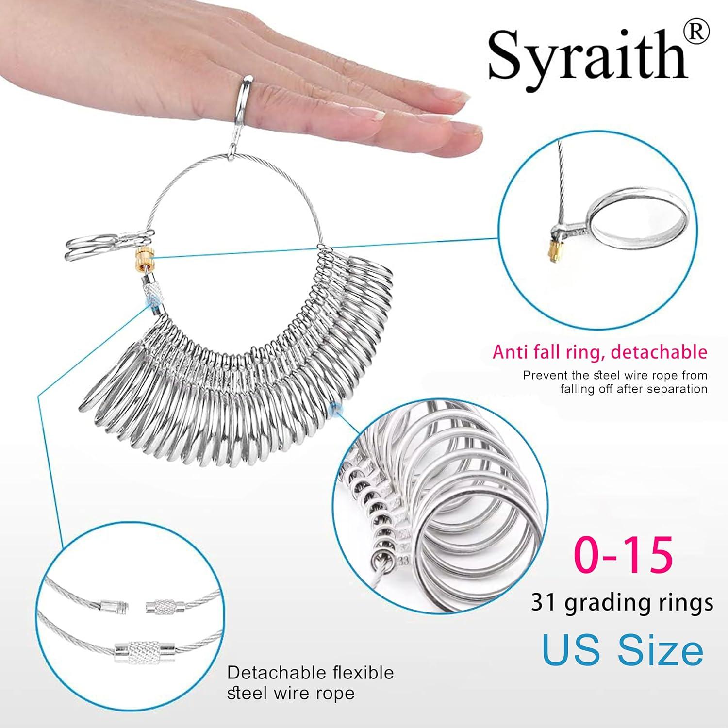 Herramienta de Medición de Tamaño de Anillo Syraith 0-15