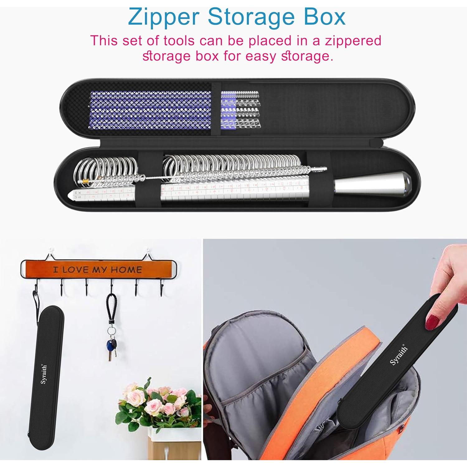 Herramienta de Medición de Tamaño de Anillo Syraith 0-15