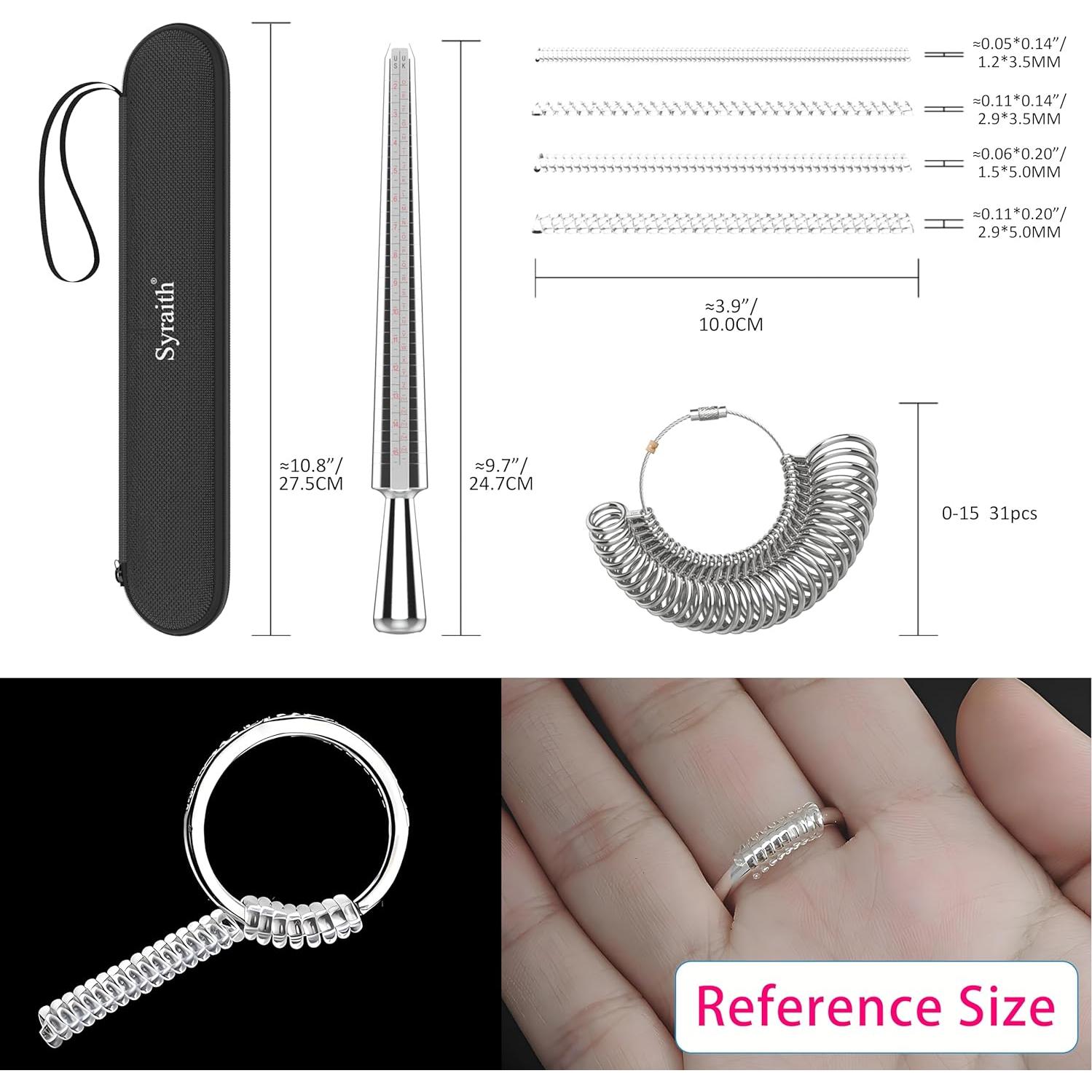 Herramienta de Medición de Tamaño de Anillo Syraith 0-15