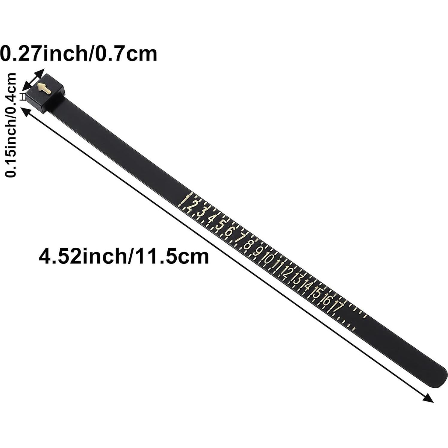 Medidor de Tamaño de Anillos YBEATY Reutilizable con Lupa