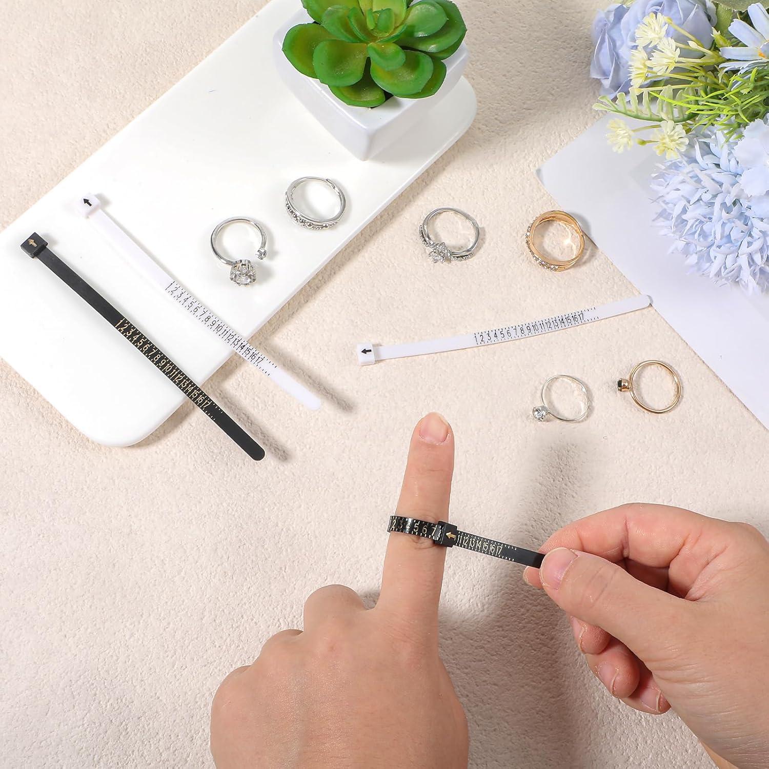 Medidor de Tamaño de Anillos YBEATY Reutilizable con Lupa