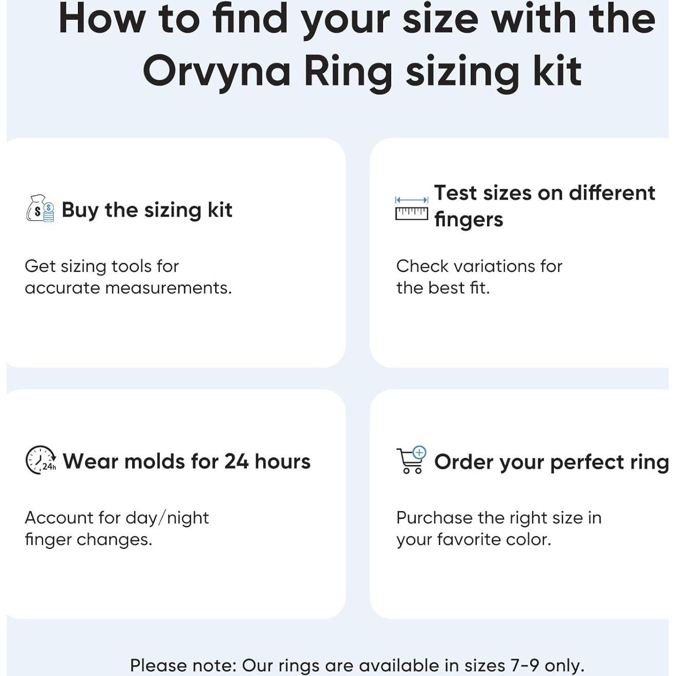 Kit de Tamaño Anillo Inteligente Orvyna - Ajuste Perfecto