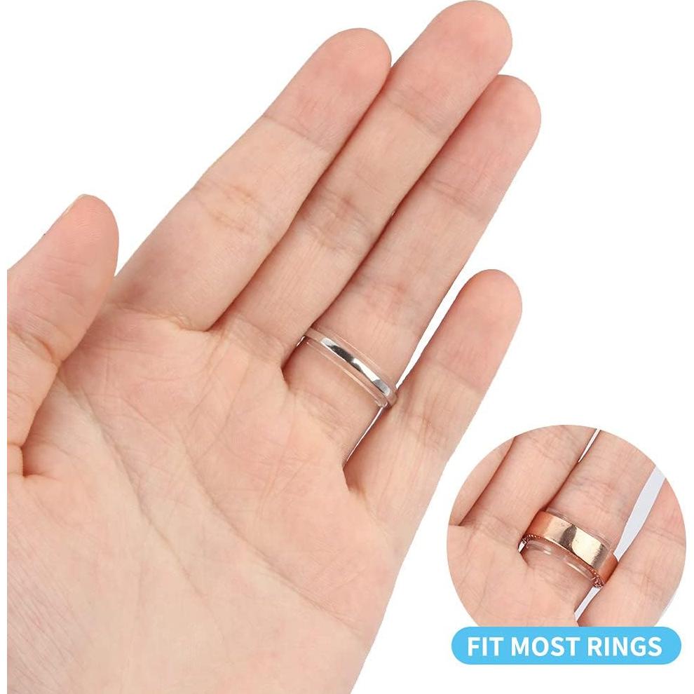 Ajustador de Tamaño de Anillo SLSP 8 Piezas Silicona Transparente