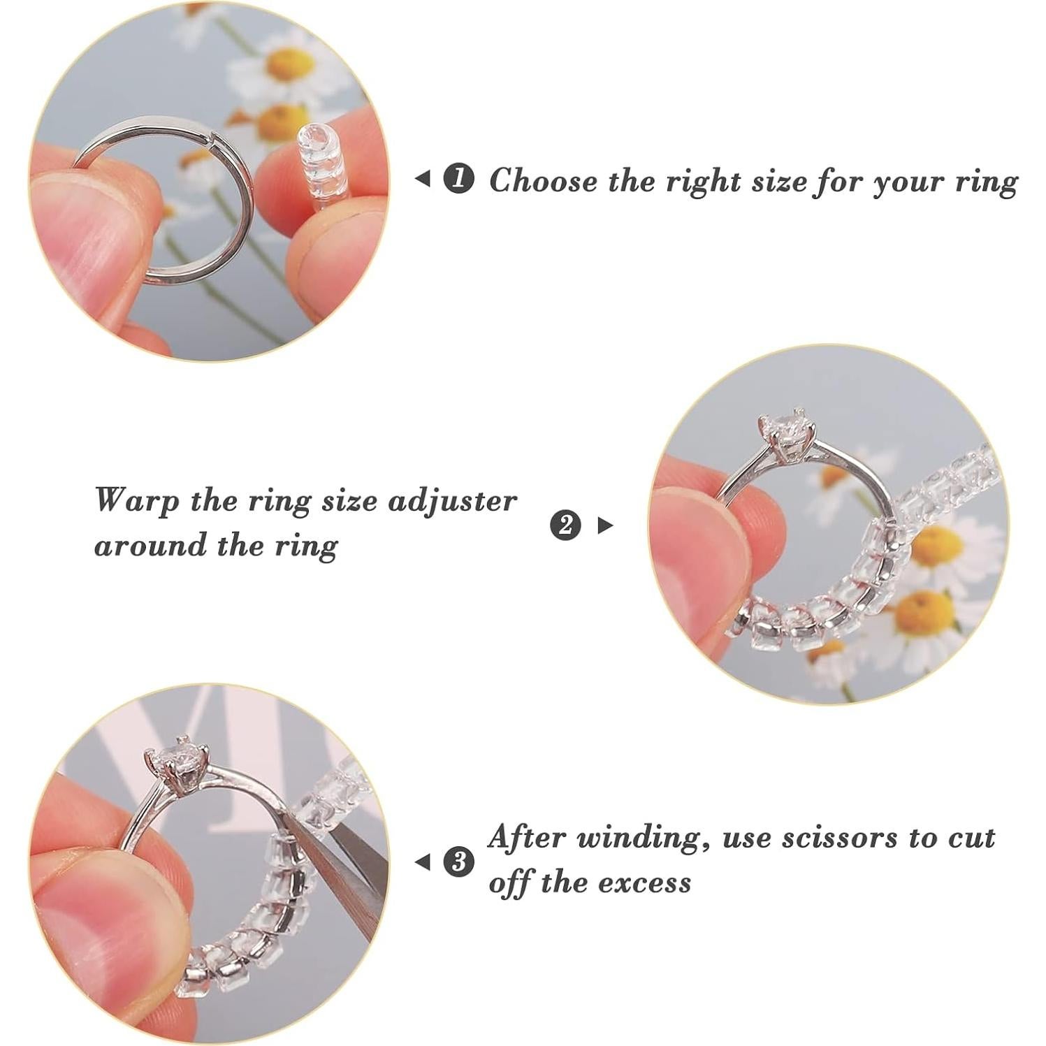 Ajustador de Tamaño de Anillo Invisible LGCLGY 46 Piezas