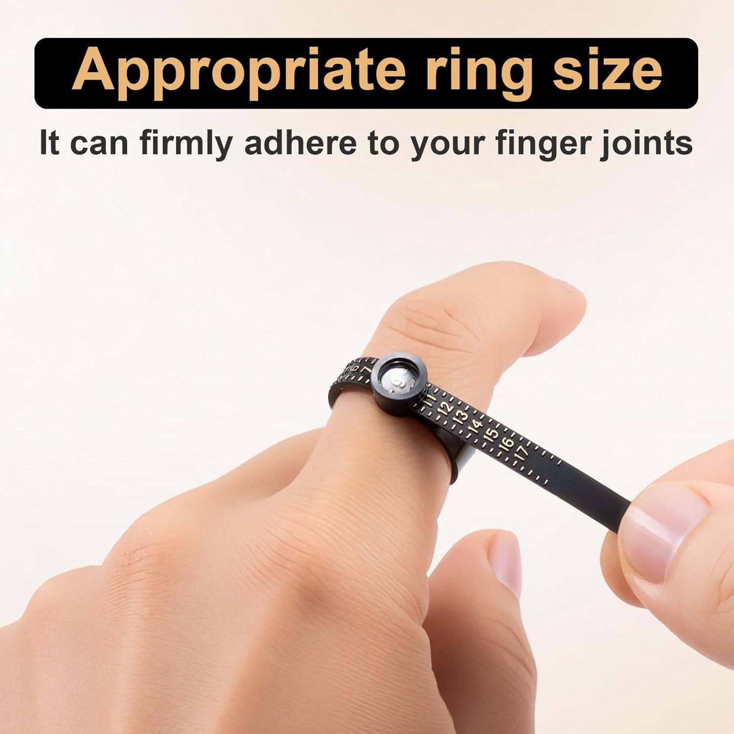 Medidores de Tamaño de Anillo BEIQIYA 2 Piezas Reutilizables