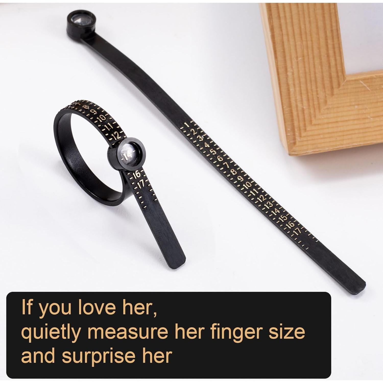 Medidores de Tamaño de Anillo BEIQIYA 2 Piezas Reutilizables