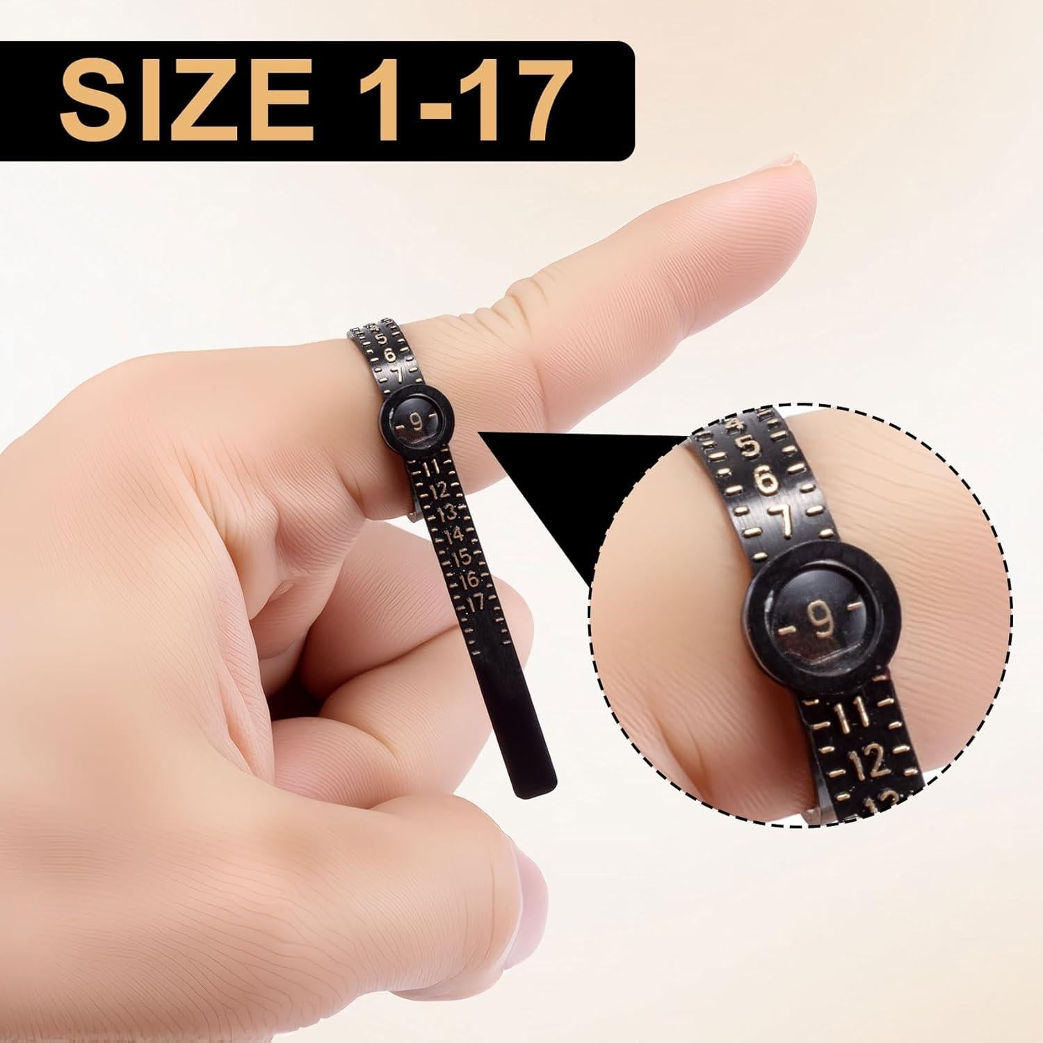 Medidores de Tamaño de Anillo BEIQIYA 2 Piezas Reutilizables