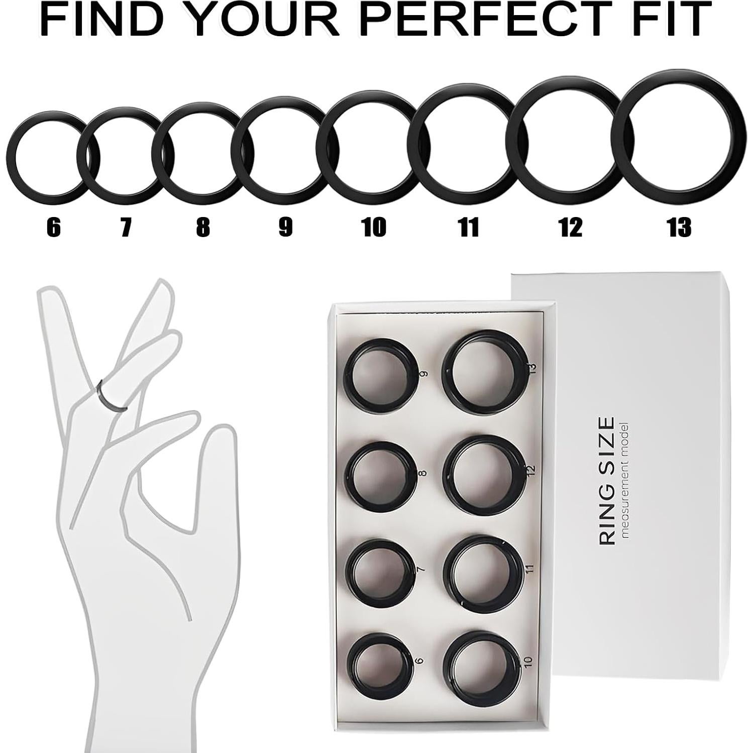 Kit de Tamaño de Anillo POYIPI - Medición Precisa para Anillos