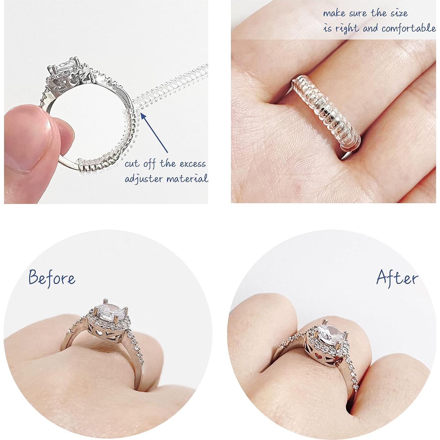 Ajustador de Tamaño de Anillo GUMIKE - 12 Paquetes Silicona