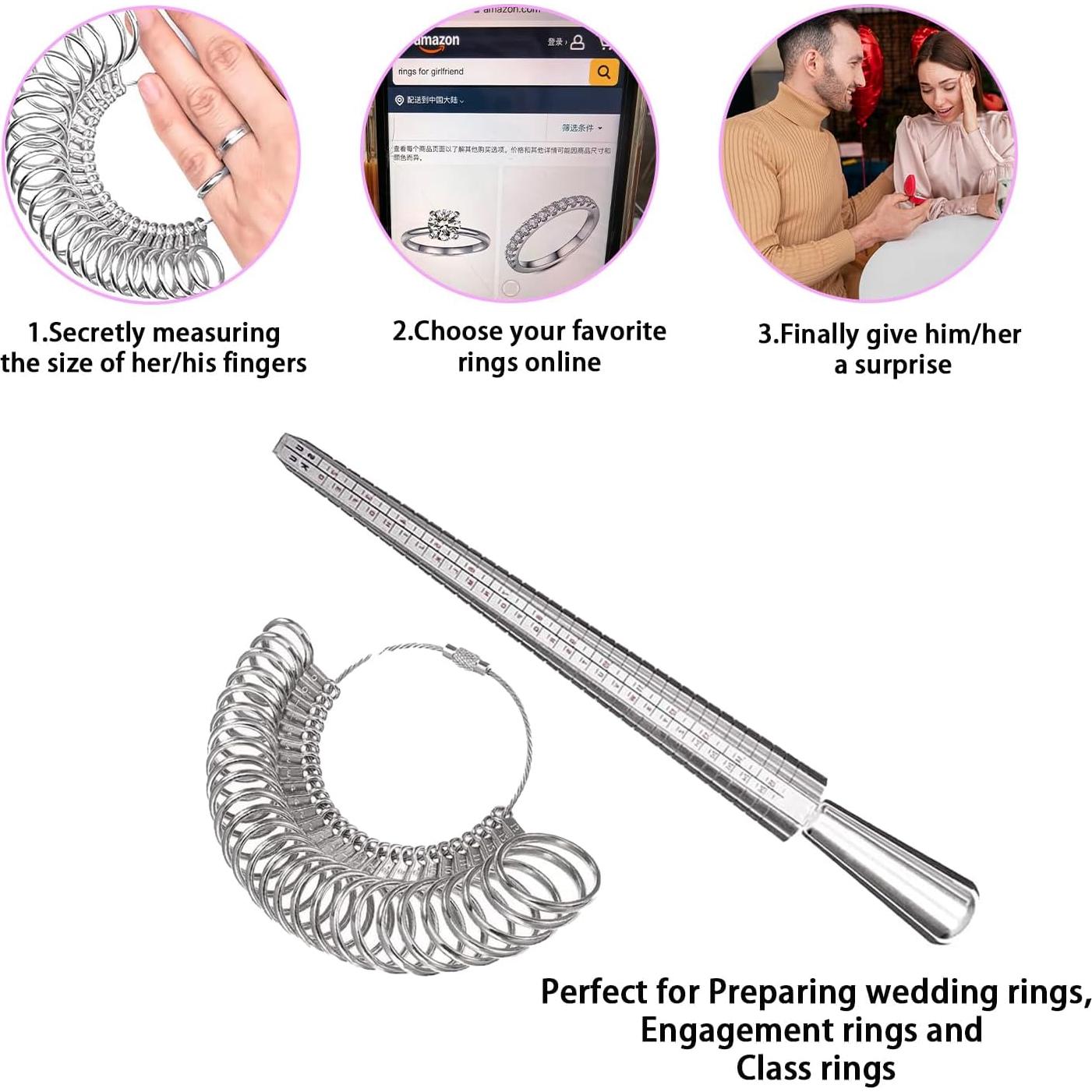 Juego de Herramientas para Medir Tallas de Anillos Sociplentycom