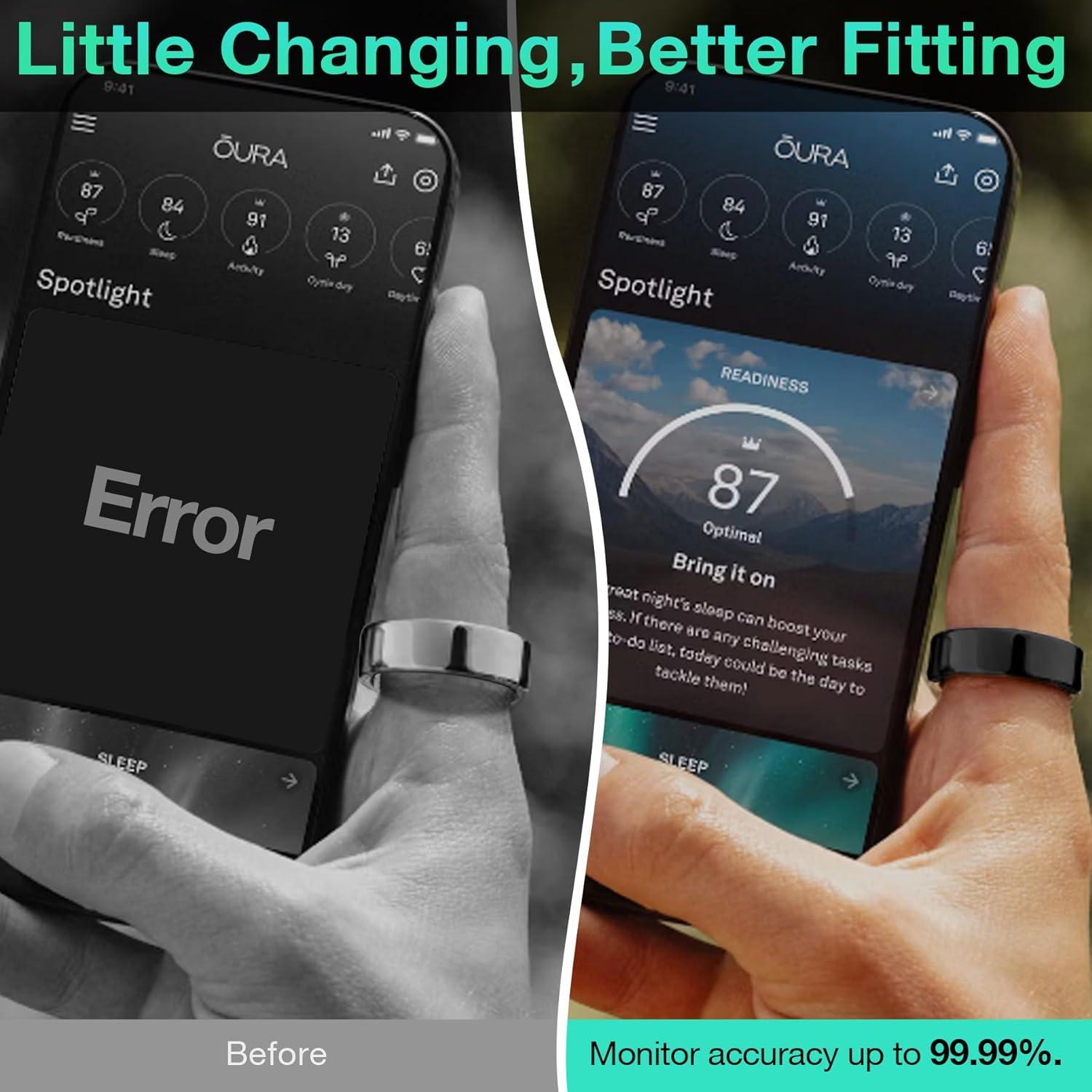 Agarres Invisibles YWXTW para Anillo Oura y Samsung - Paquete de 8