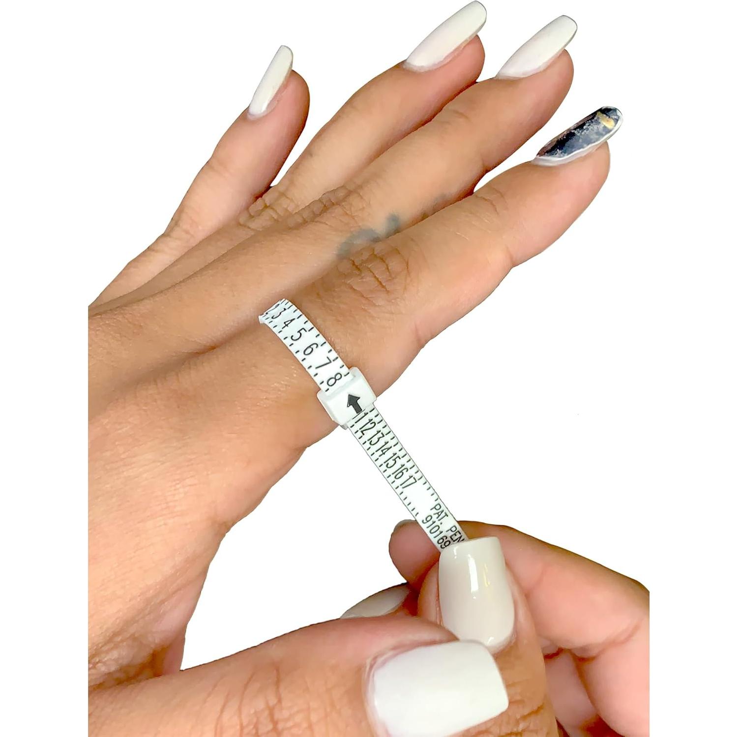 Medidor de Talla de Anillo Gem Oro - Paquete de 3 Reutilizables