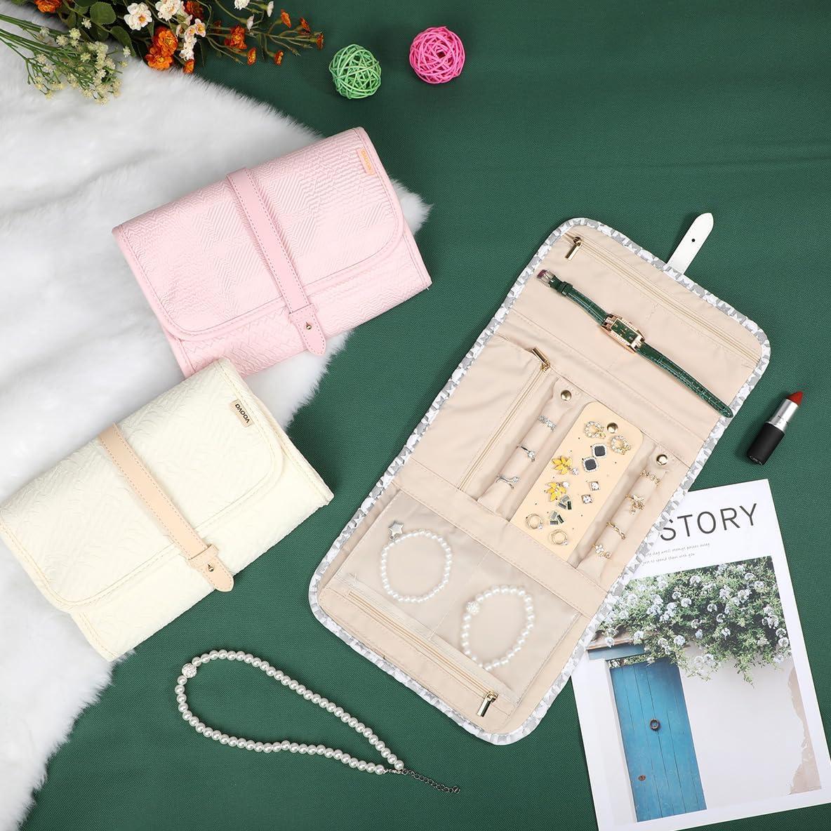 Organizador de Joyería Voova Grande Plegable Gris y Blanco