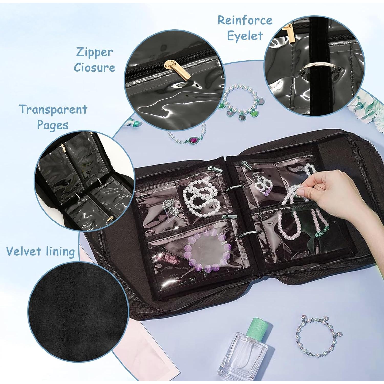 Estuche de Joyería de Viaje Braxan - Organizador Portátil 24 Compartimentos