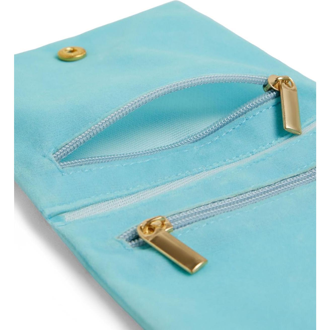 3 Pcs Bolsas de Joyería Terciopelo WSXBAGY Azul 10x10 cm